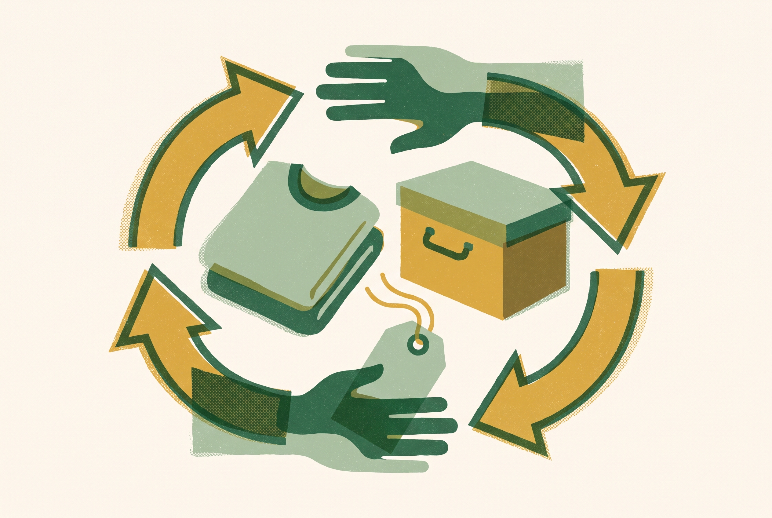 Cover illustration for “Marketing a Recommerce Channel to New Audiences”