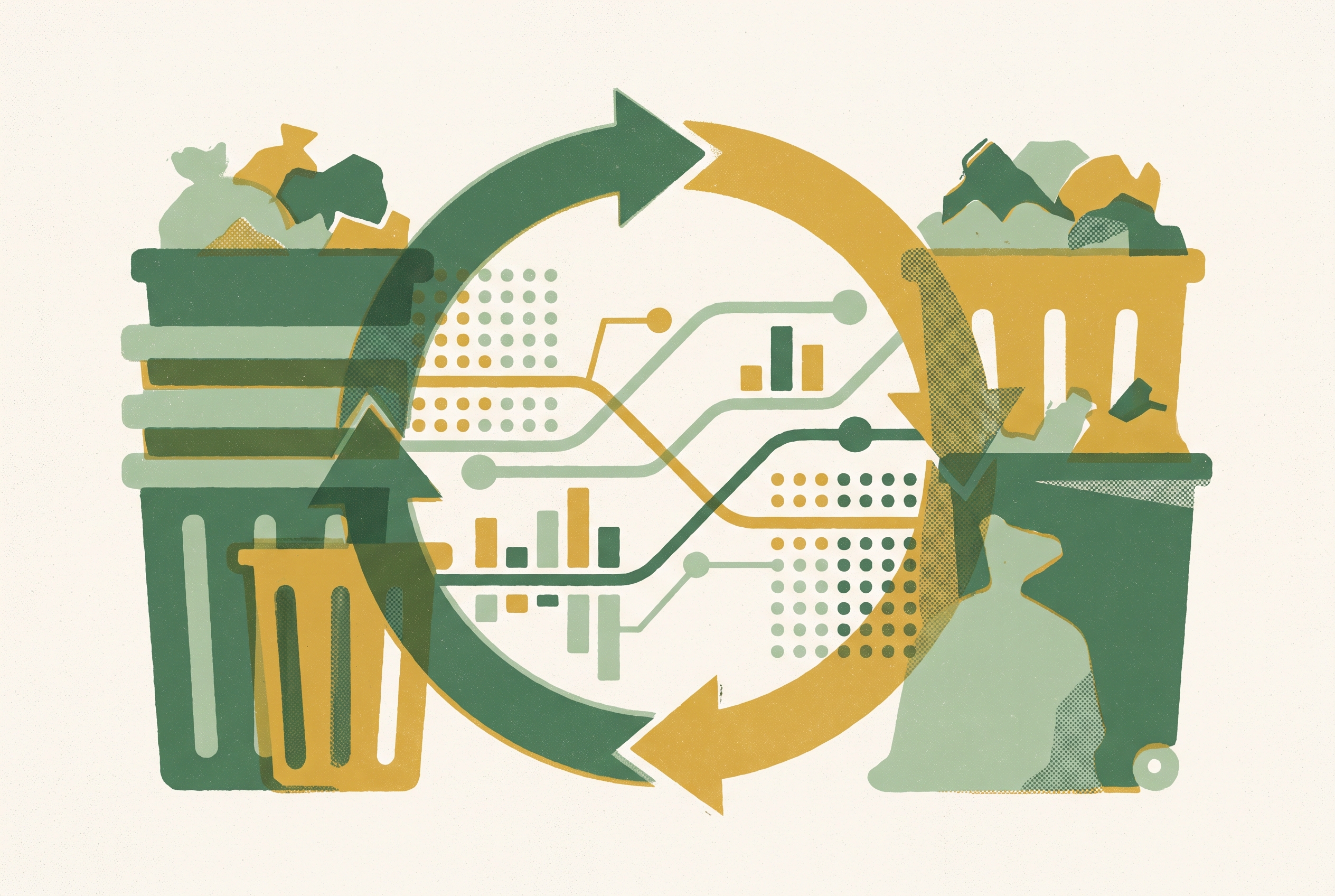 Cover illustration for “Waste Data Management Systems for Large Enterprises”