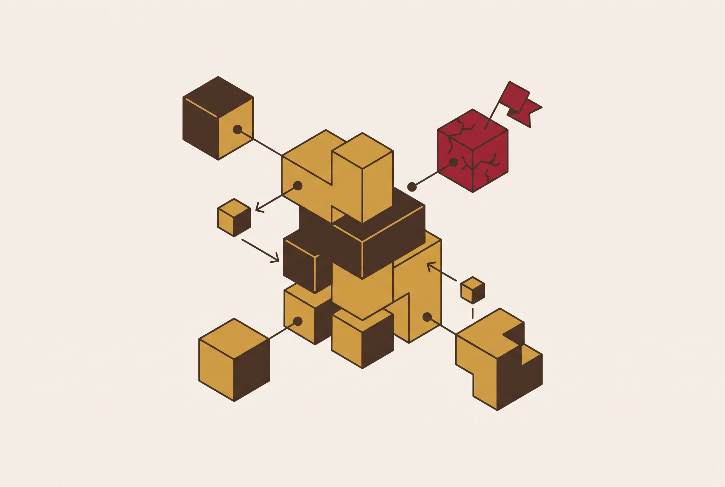 Cover illustration for “Supply Chain Risk From Agent-Pulled Dependencies”