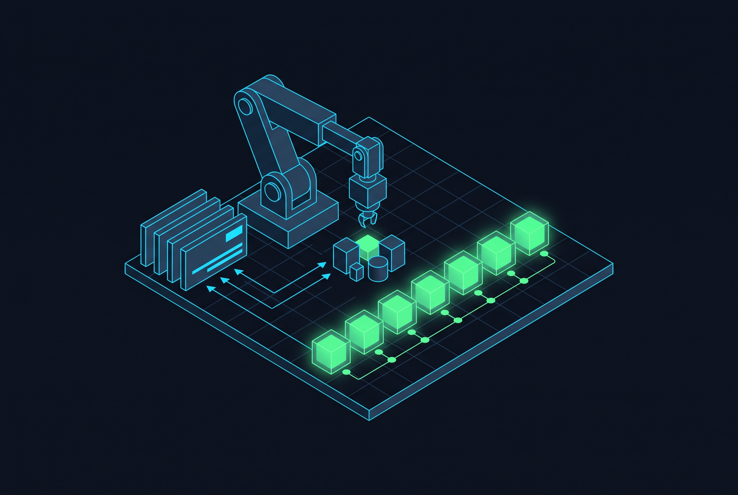 Cover illustration for “Action Tokenization Strategies in VLAs”