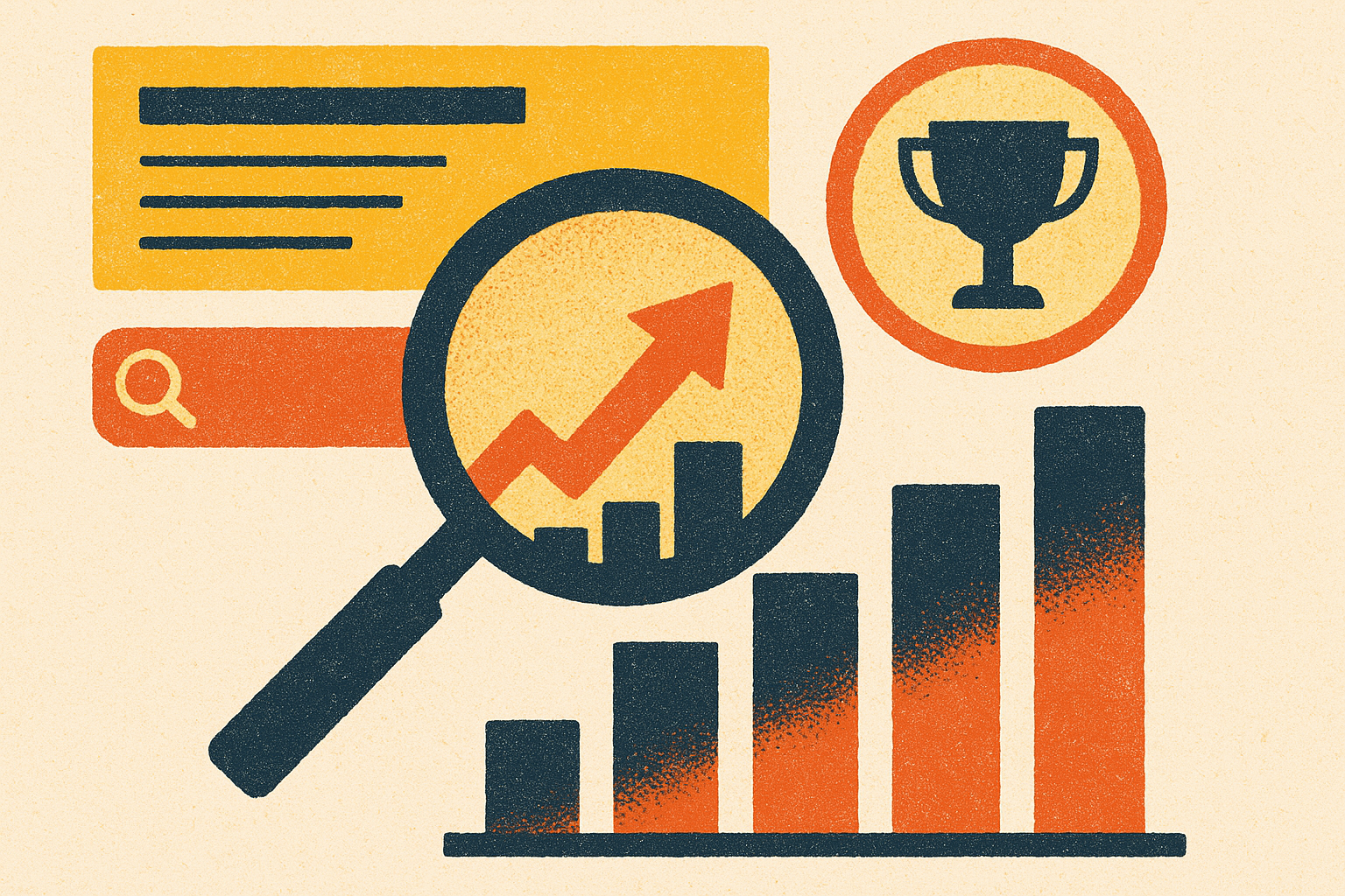 Cover illustration for “SEO Content Campaign Results in Competitive Niches”