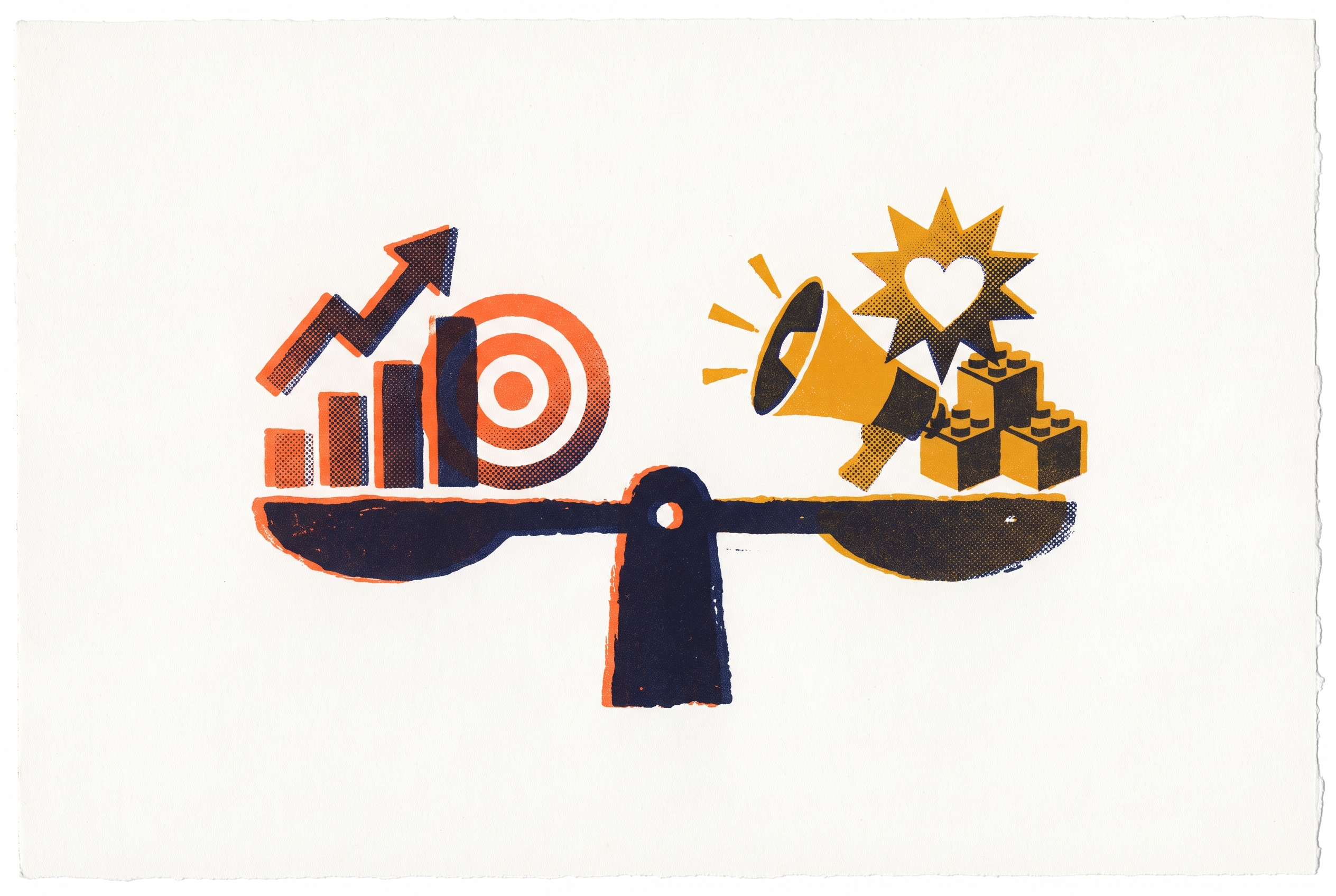 Cover illustration for “Performance Marketing vs Brand Marketing for Content Teams”