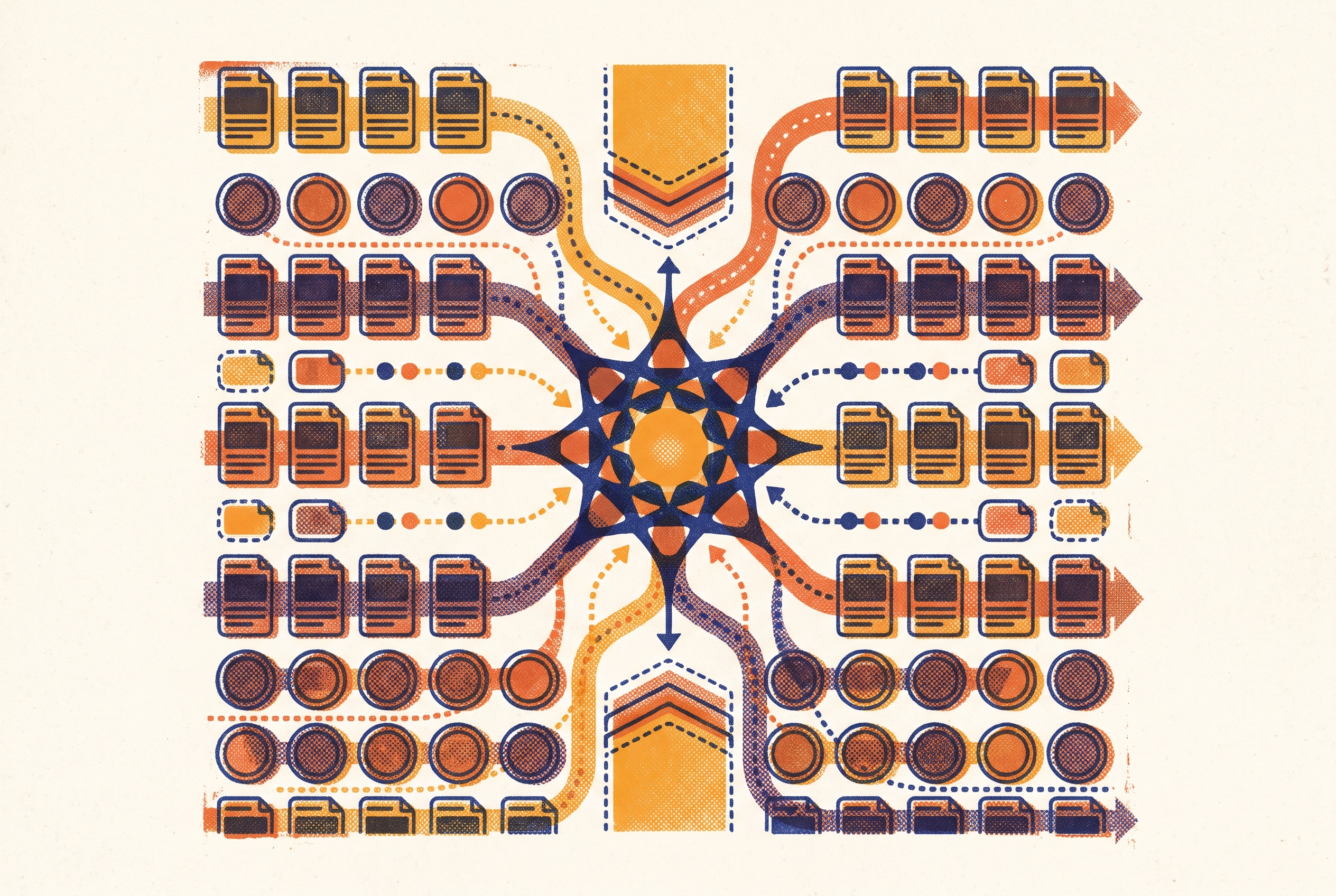 Cover illustration for “Synthetic Data Generation Using LLMs for Fine-Tuning”