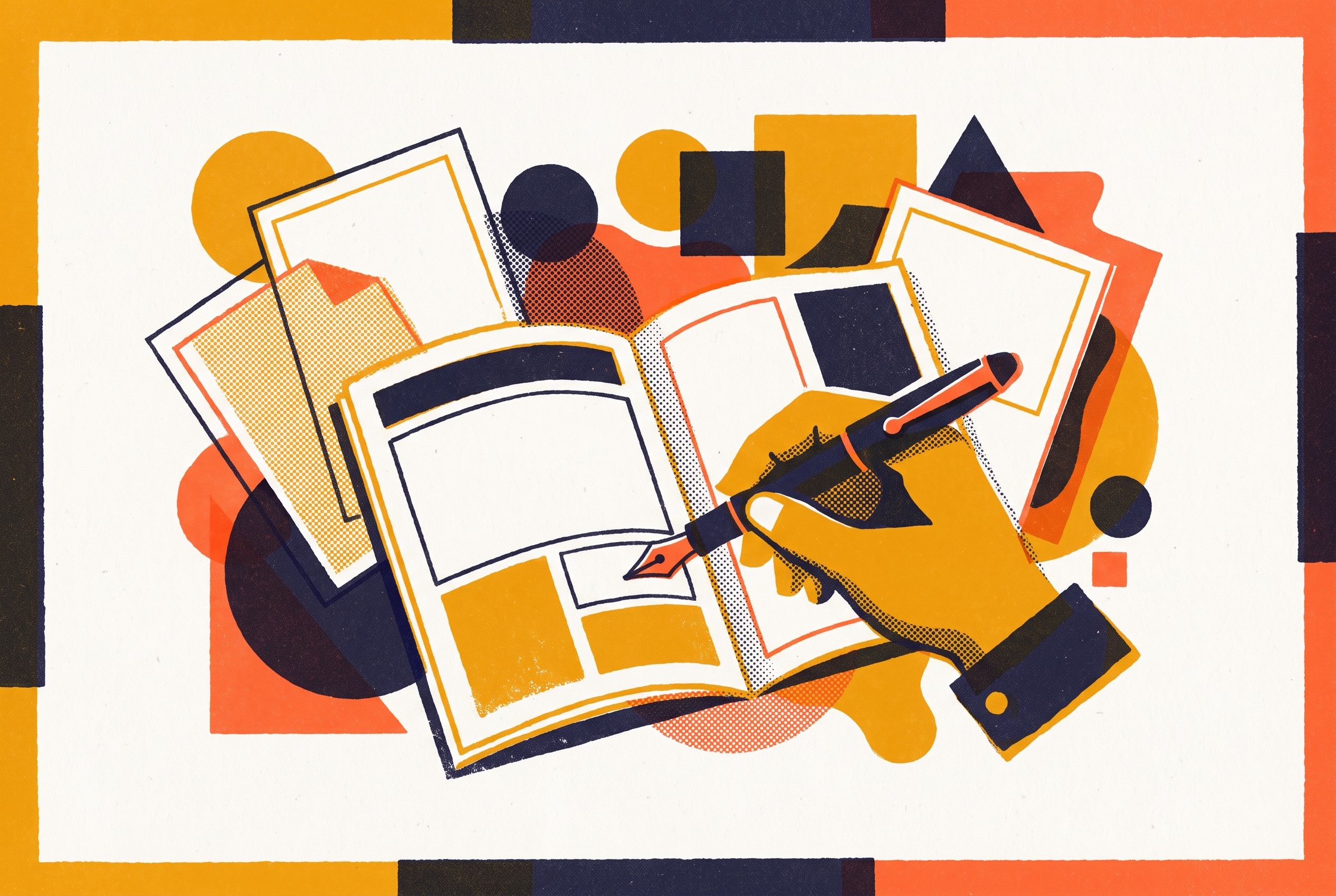 Cover illustration for “How to Write an Editorial for a Brand Publication”