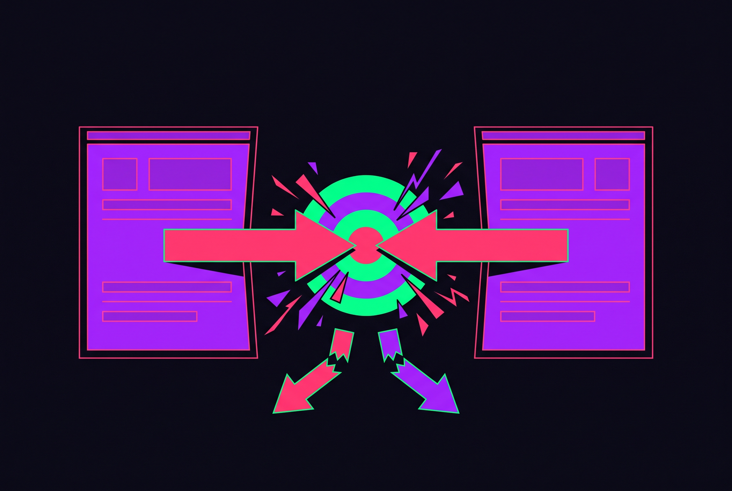 Cover illustration for “Why Two Posts Targeting the Same Keyword Kill Each Other”