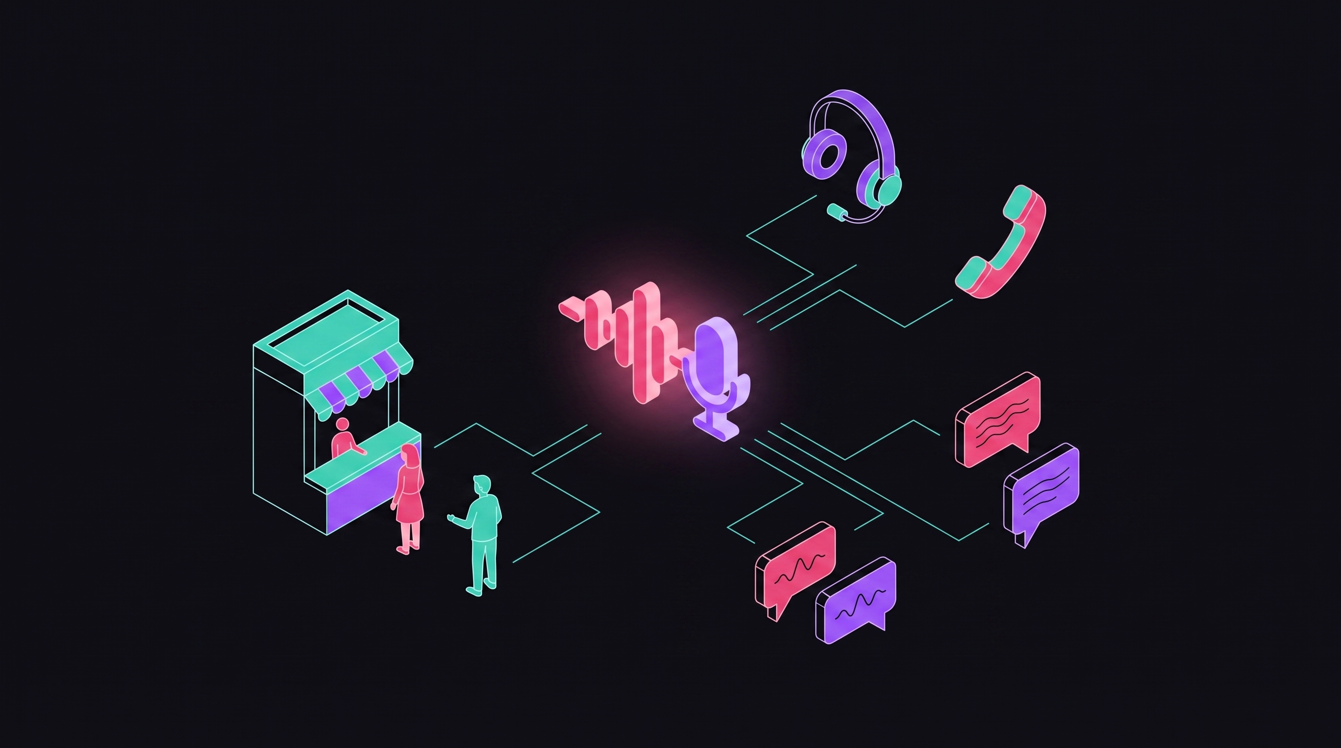 Cover illustration for “Conversational AI Voice Agents for Customer-Facing Businesses”