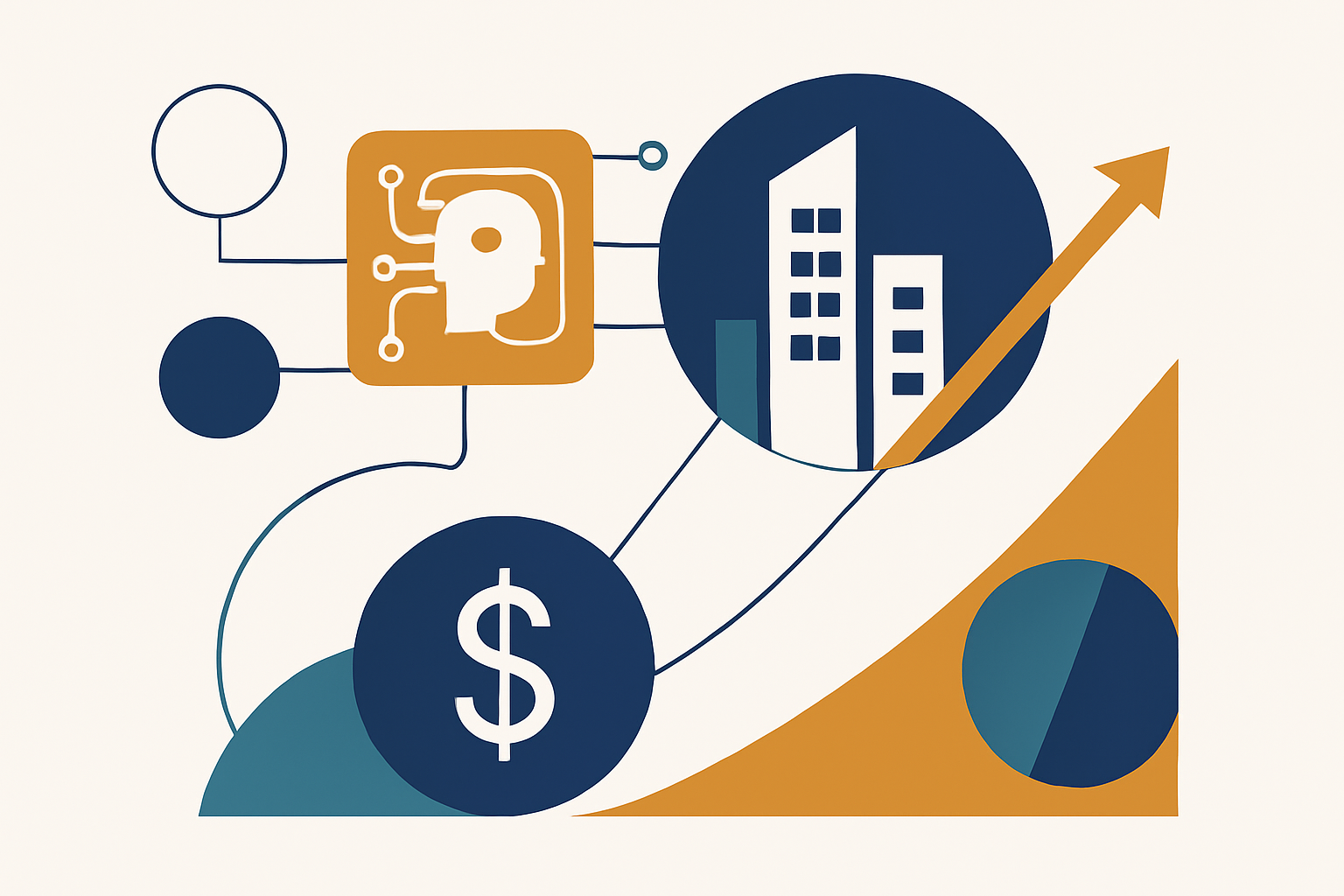 Cover illustration for “AI Applications Across the CRE Deal Lifecycle”