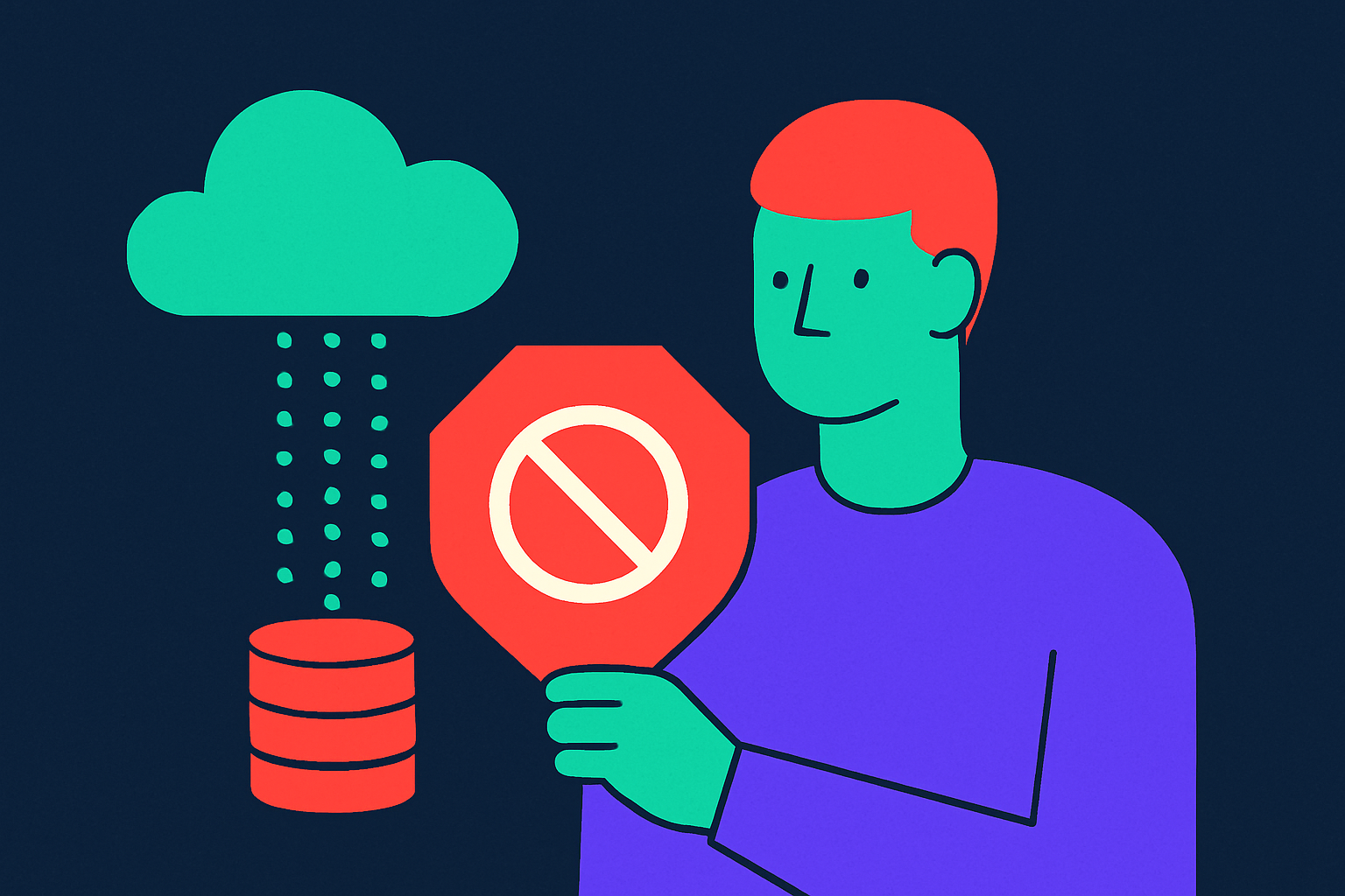 Cover illustration for “Data Leakage Prevention Policy for AI Agents”