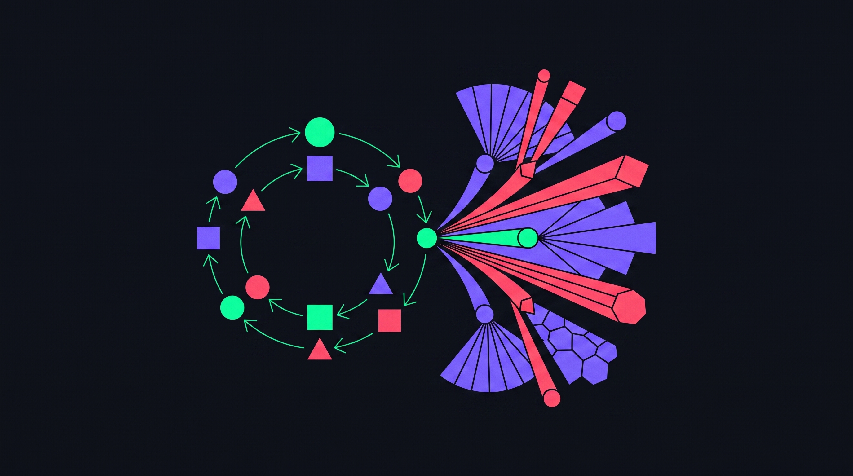 Cover illustration for “Agentic AI vs Generative AI Core Differences”