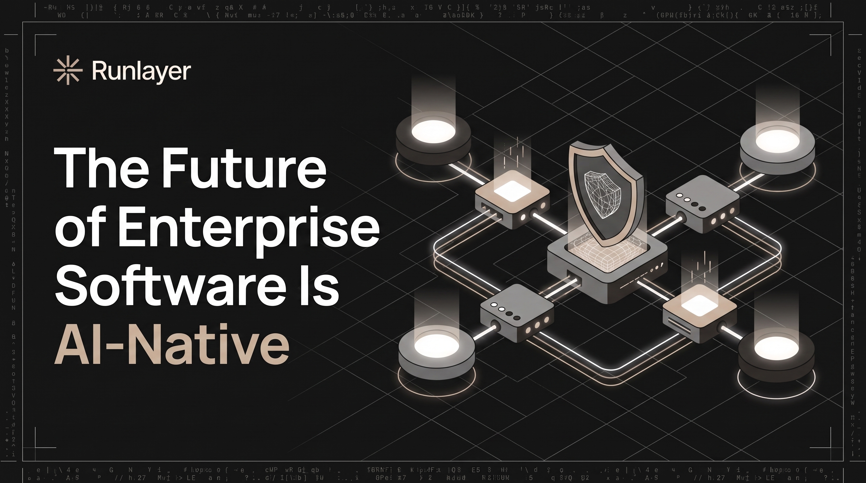 Cover illustration for “The Future of Enterprise Software Is AI-Native”