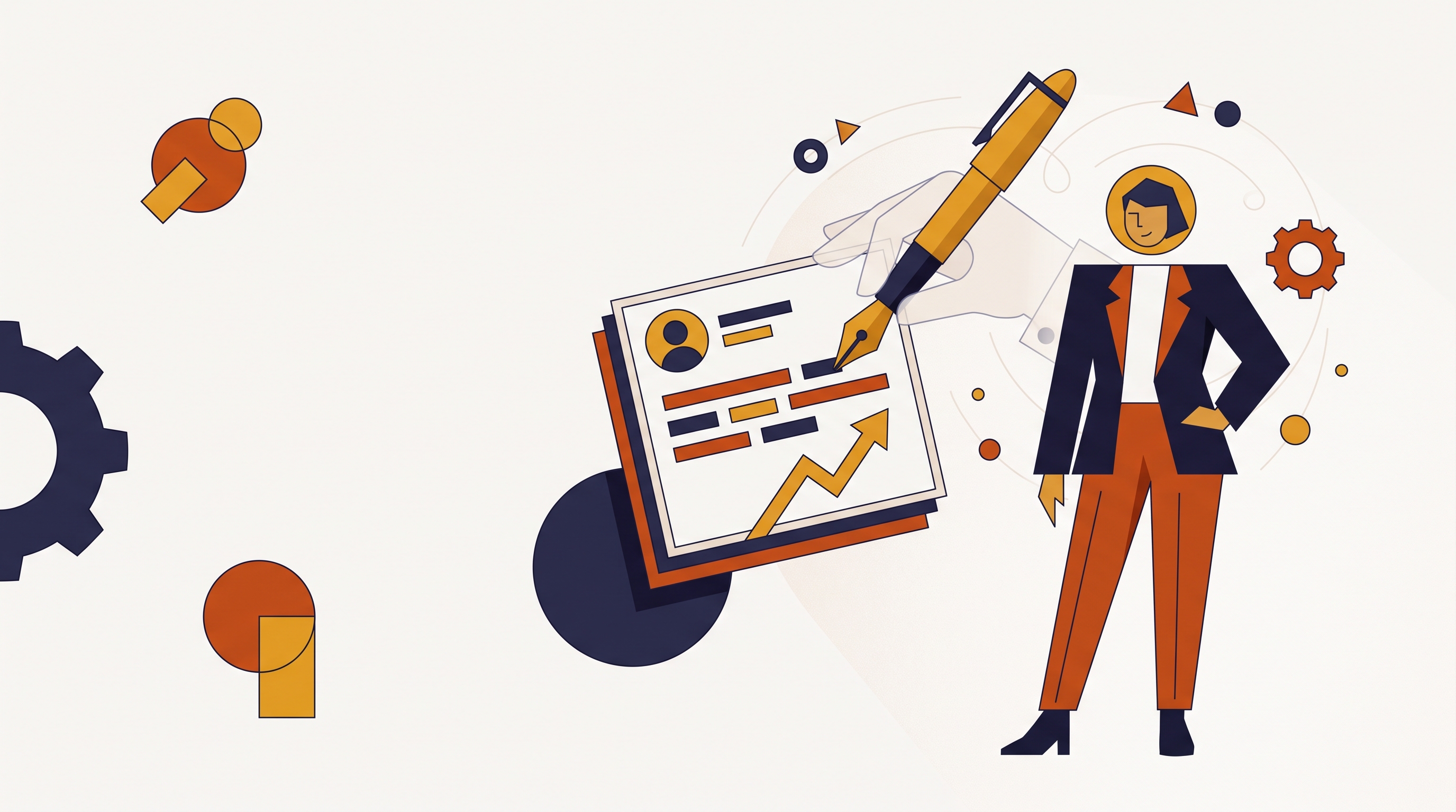 Cover illustration for “LinkedIn Ghostwriting for Executives — How It Works”