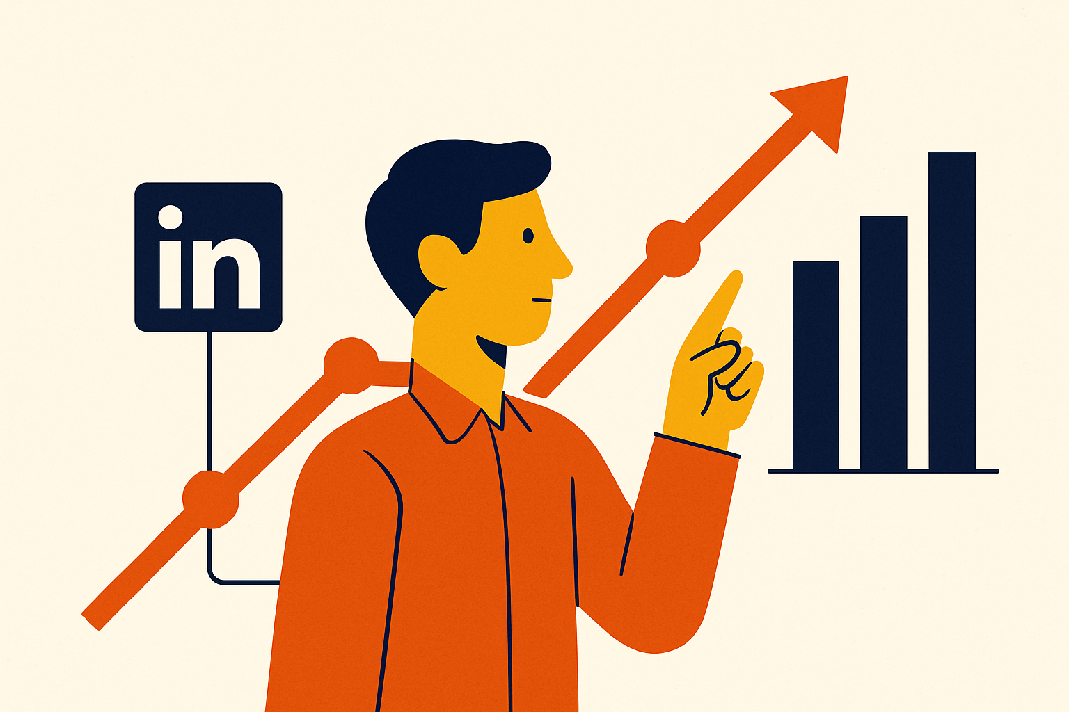 Cover illustration for “LinkedIn Growth Strategy for Founders in 2026”