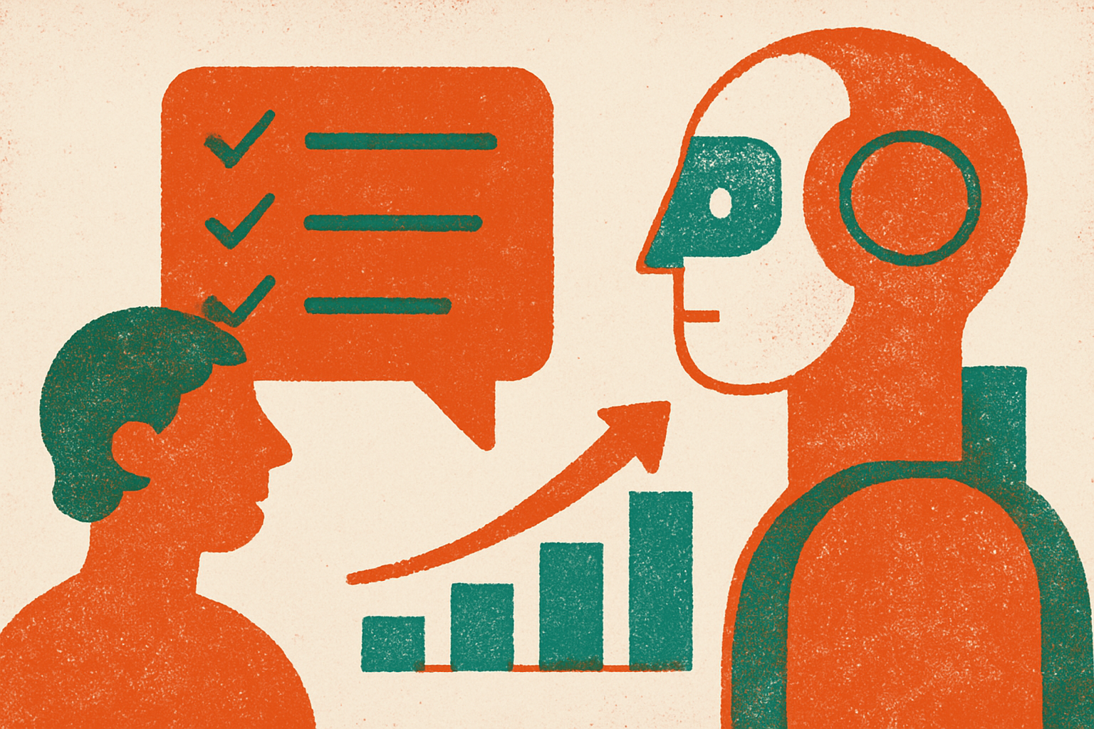 Cover illustration for “AI Feedback Quality and Student Learning Outcomes”