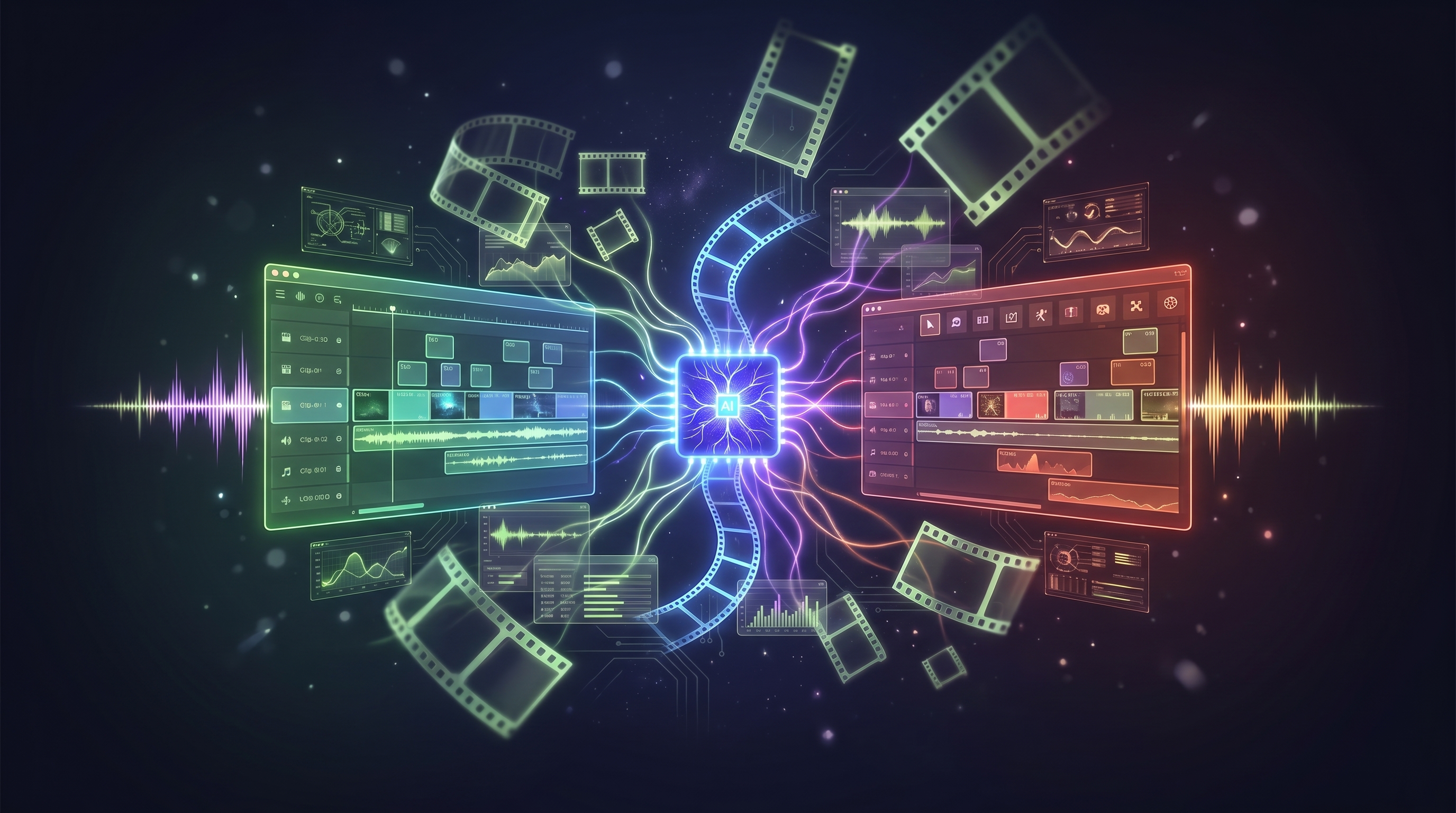 Cover illustration for “Integrating AI Pre-Cut Tools with Premiere Pro and DaVinci Resolve”