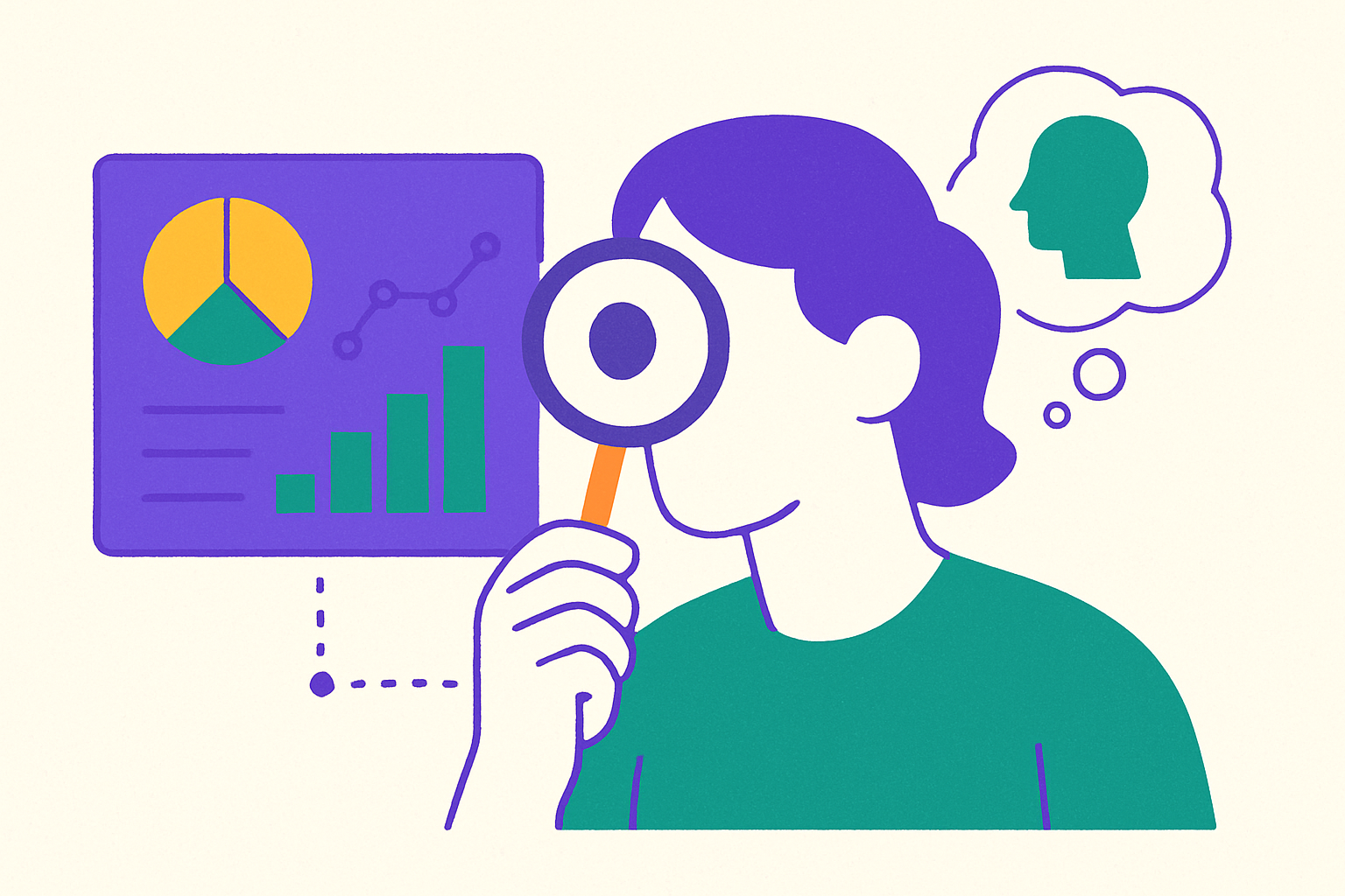 Cover illustration for “Building Self-Awareness Through Data”
