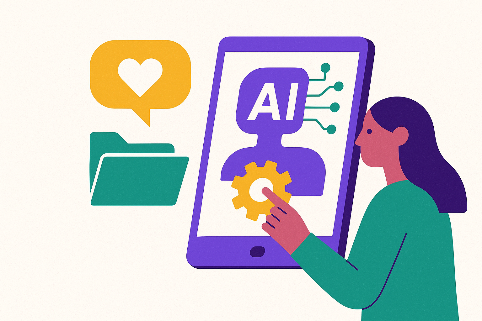 Cover illustration for “Customizing Consumer AI With Personal Context”