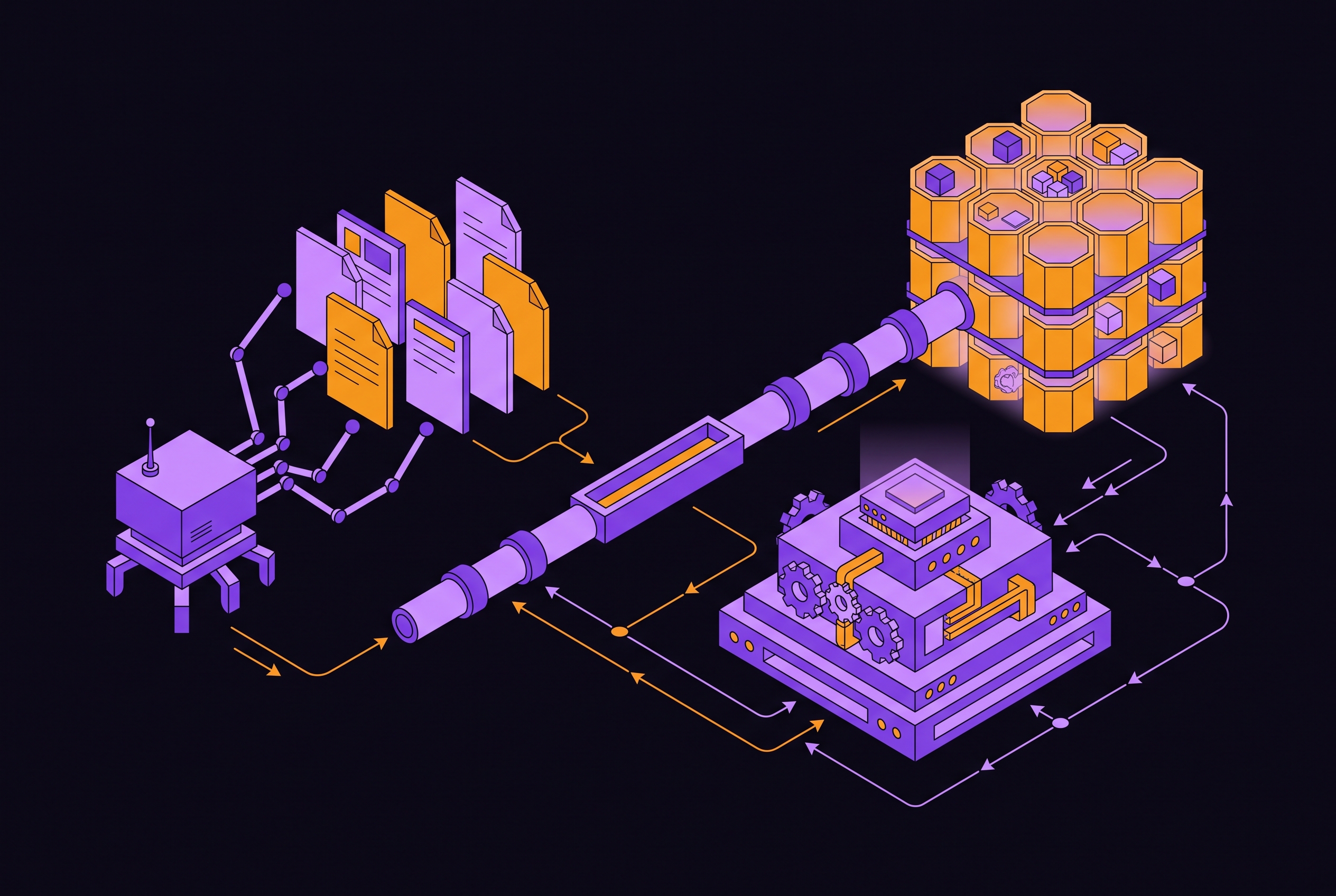Cover illustration for “Crawl-and-Index API Integration With Pinecone and LlamaIndex”