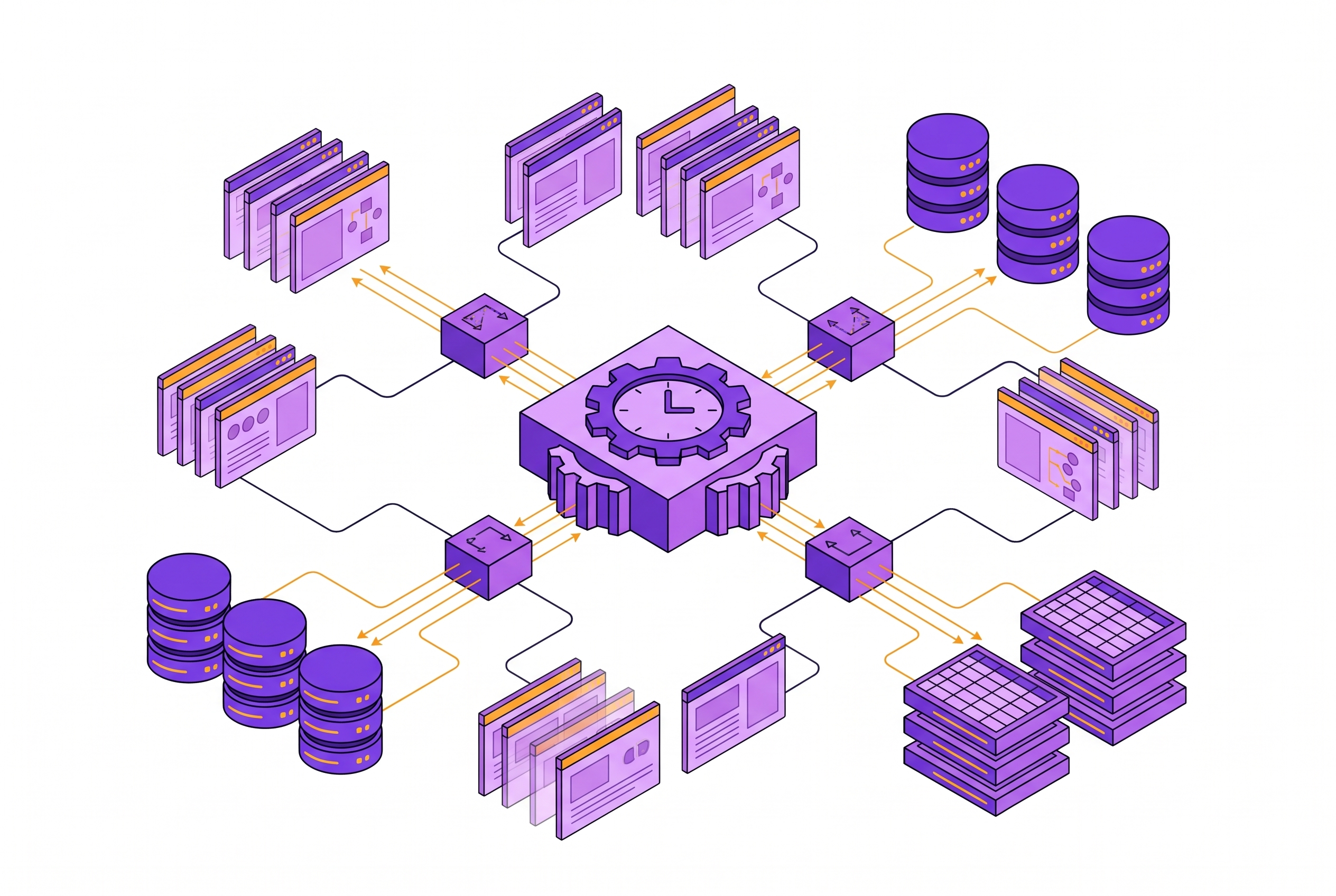 Cover illustration for “Agentic Scheduler Design for Continuous Web Extraction Into Structured Storage Targets”