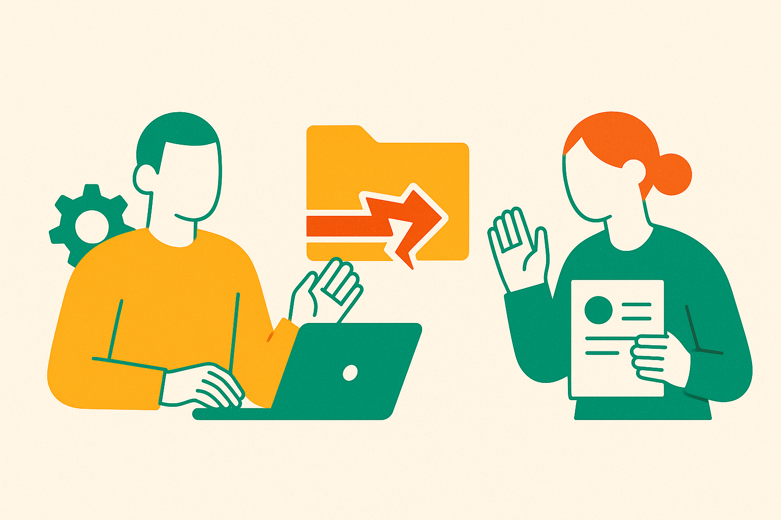 Cover illustration for “Workflow Handoff Failures Between Operations and Billing in Small Firms”
