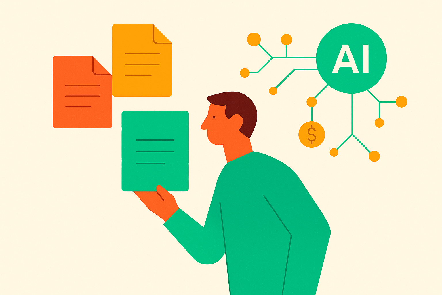 Cover illustration for “Handling Multi-Format Royalty Data With AI”