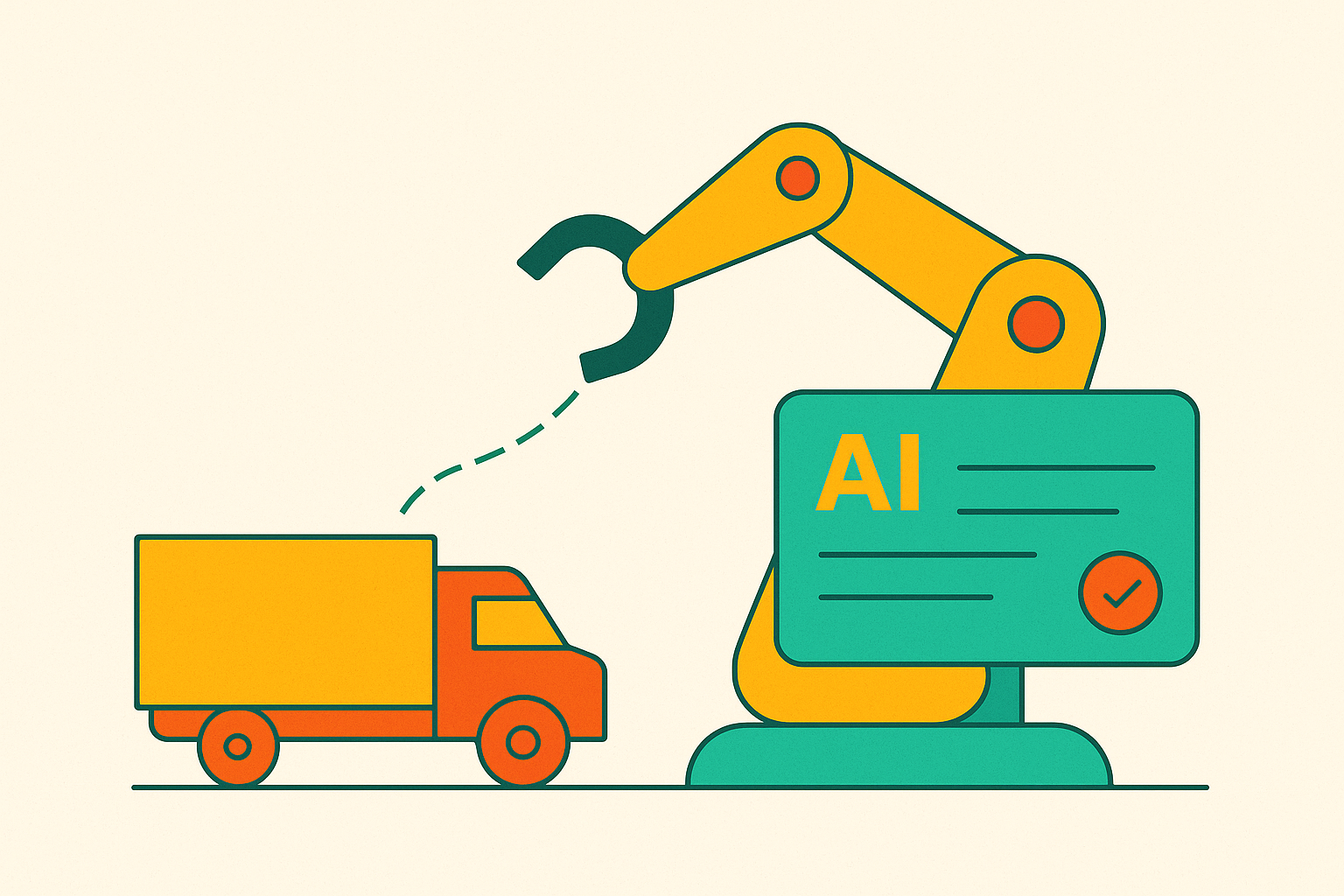 Cover illustration for “Automating Freight Quote Generation With AI”