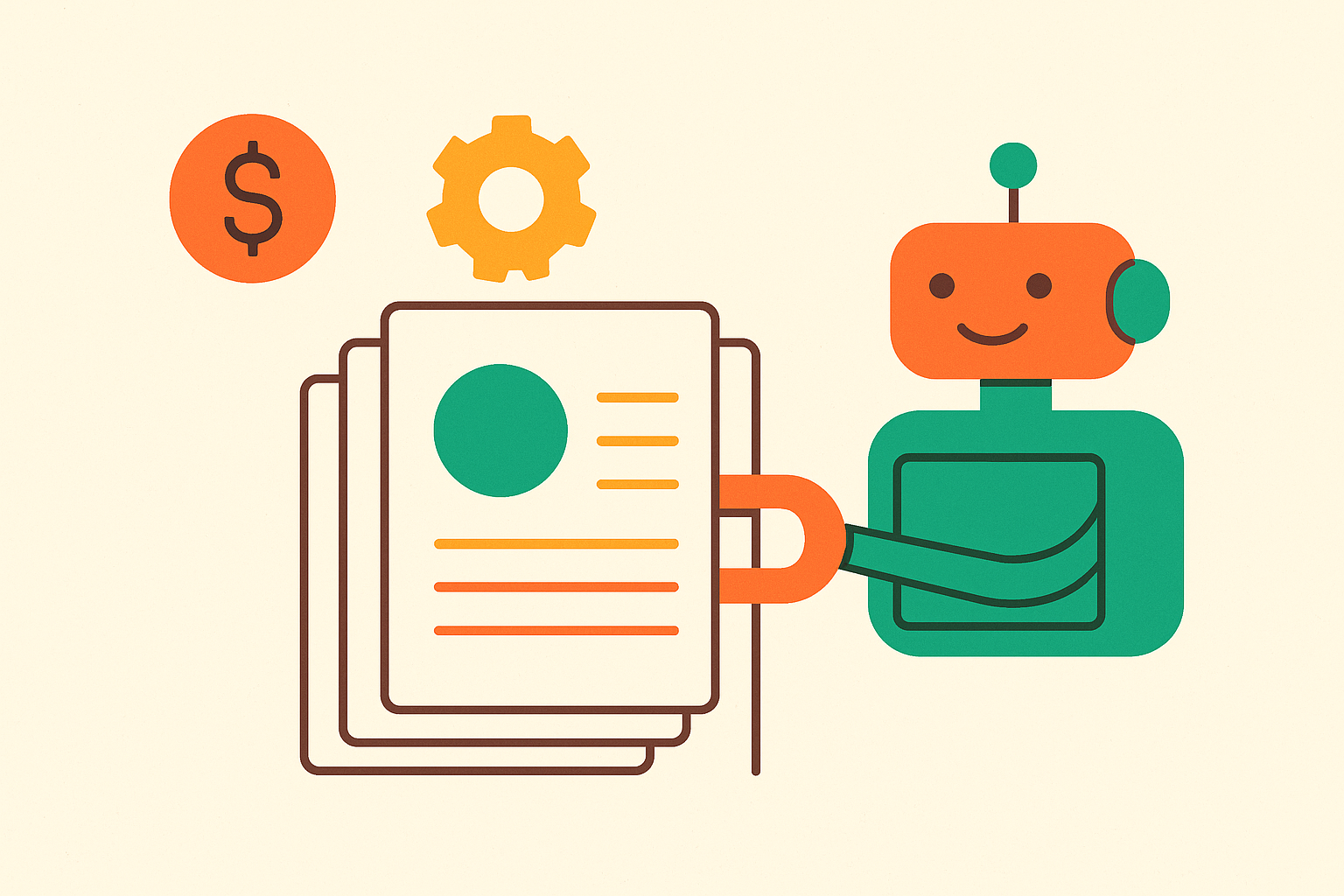 Cover illustration for “Automating Royalty Statement Processing With AI”