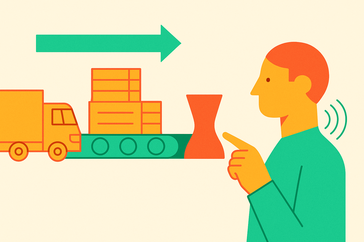 Cover illustration for “Freight Operations Process Bottlenecks That AI Can Remove”