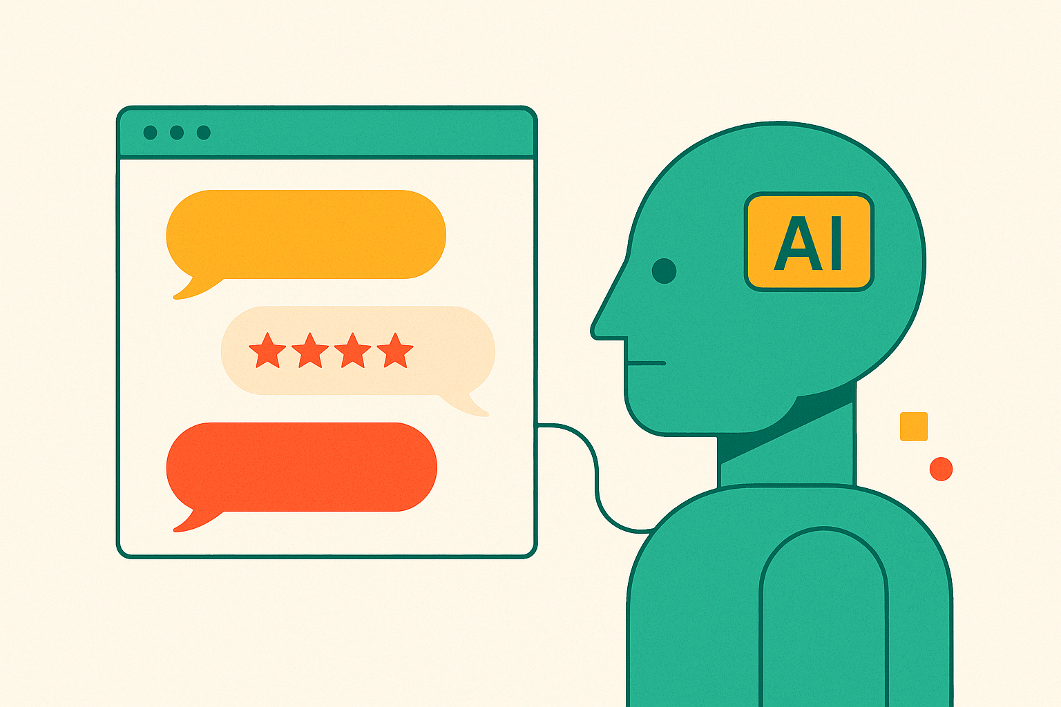 Cover illustration for “Using AI to Analyze Customer Feedback at Small Scale”