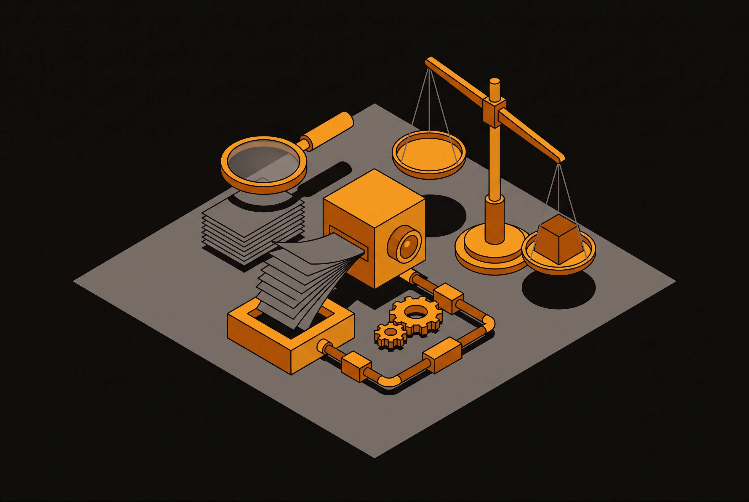 Cover illustration for “Investigator Bias Risks When AI Agents Draft Factual Findings”