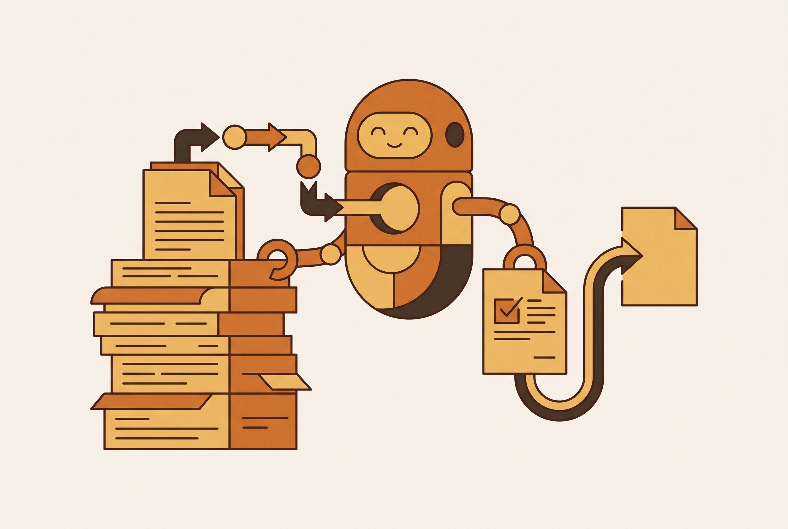 Cover illustration for “AI Agent Automation of Legal Case Briefing”