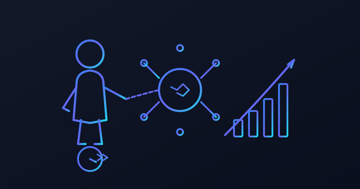 Cover illustration for “Reducing Time to Productivity for New Employees with AI”