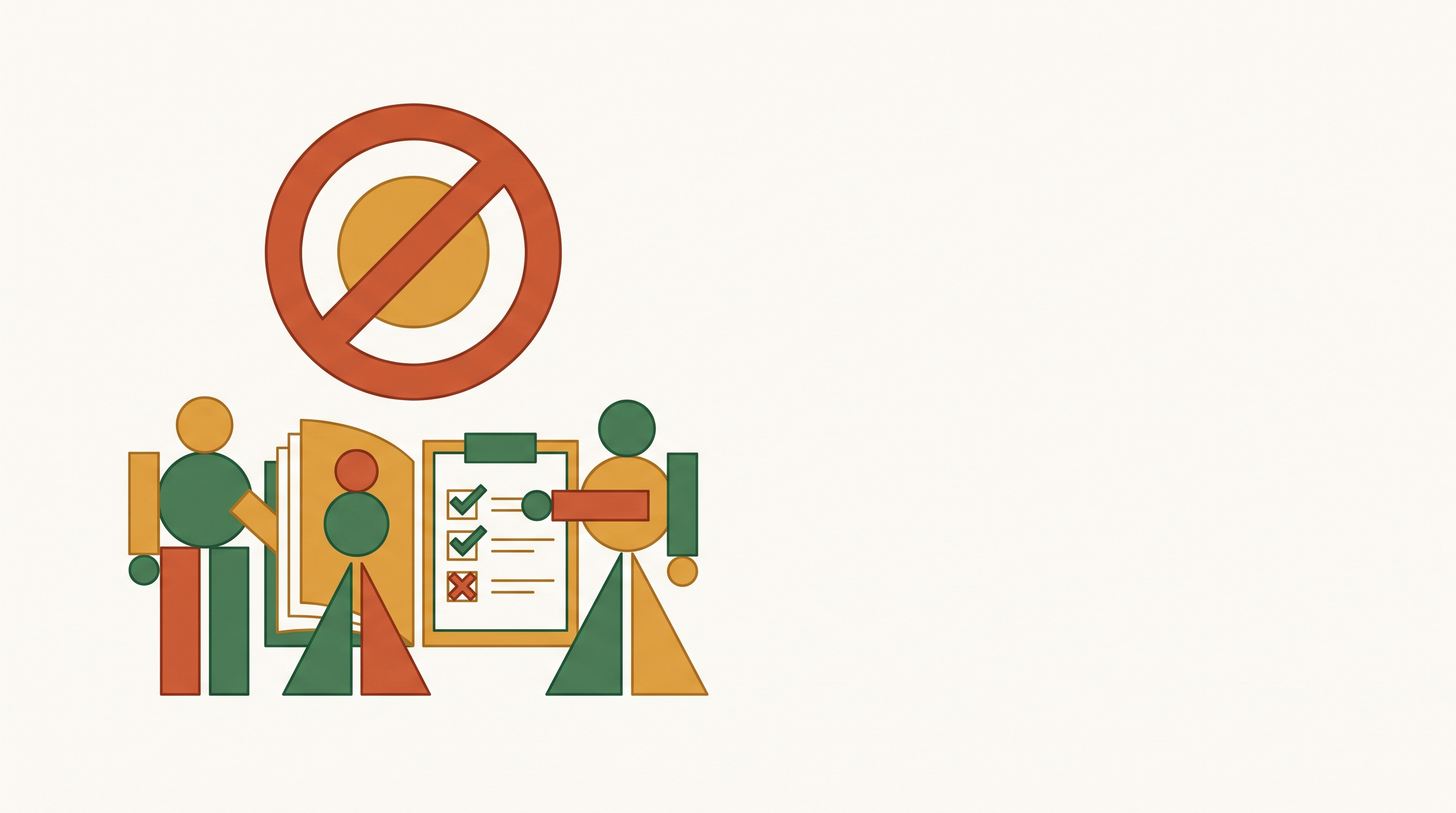Cover illustration for “Prohibited Activities Rules for AmeriCorps Members”