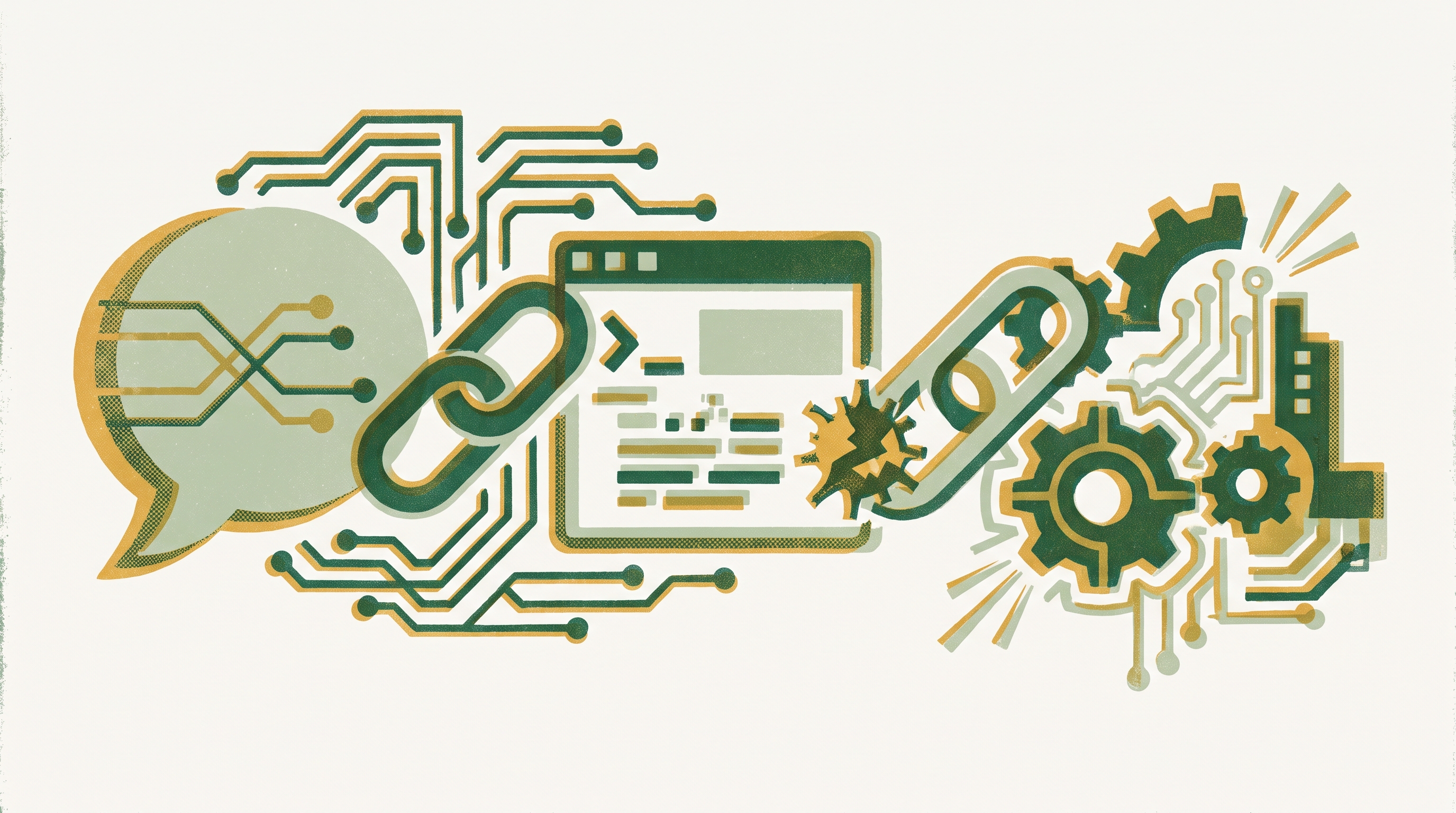 Cover illustration for “Prompt Injection to Code Execution Attack Chains”