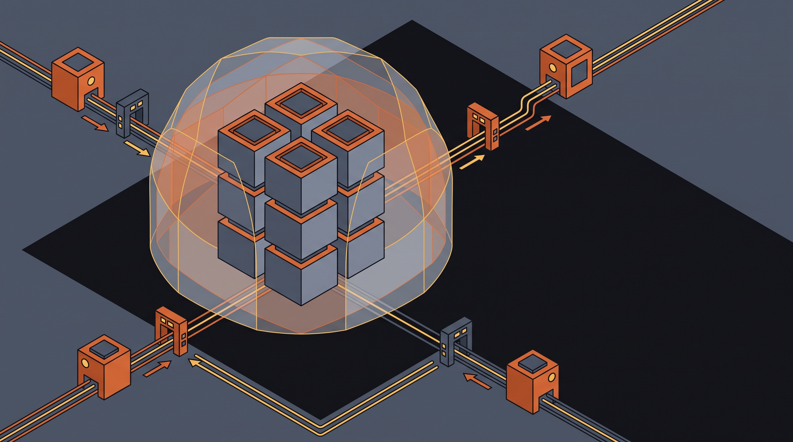 Cover illustration for “Runtime Application Self-Protection for AI Workloads”