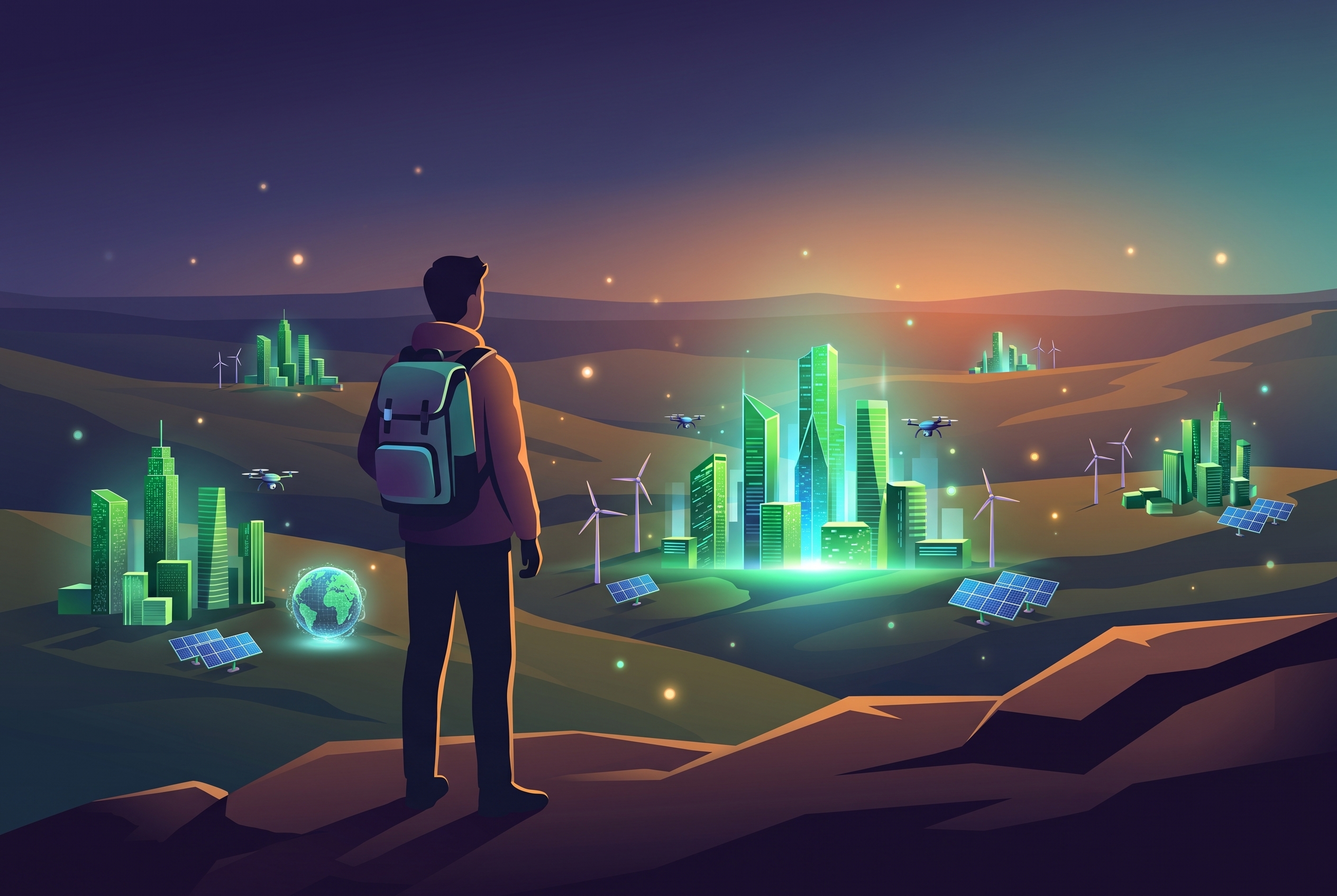Cover illustration for “Evaluating AI Startups as a Venture Capital Investor”