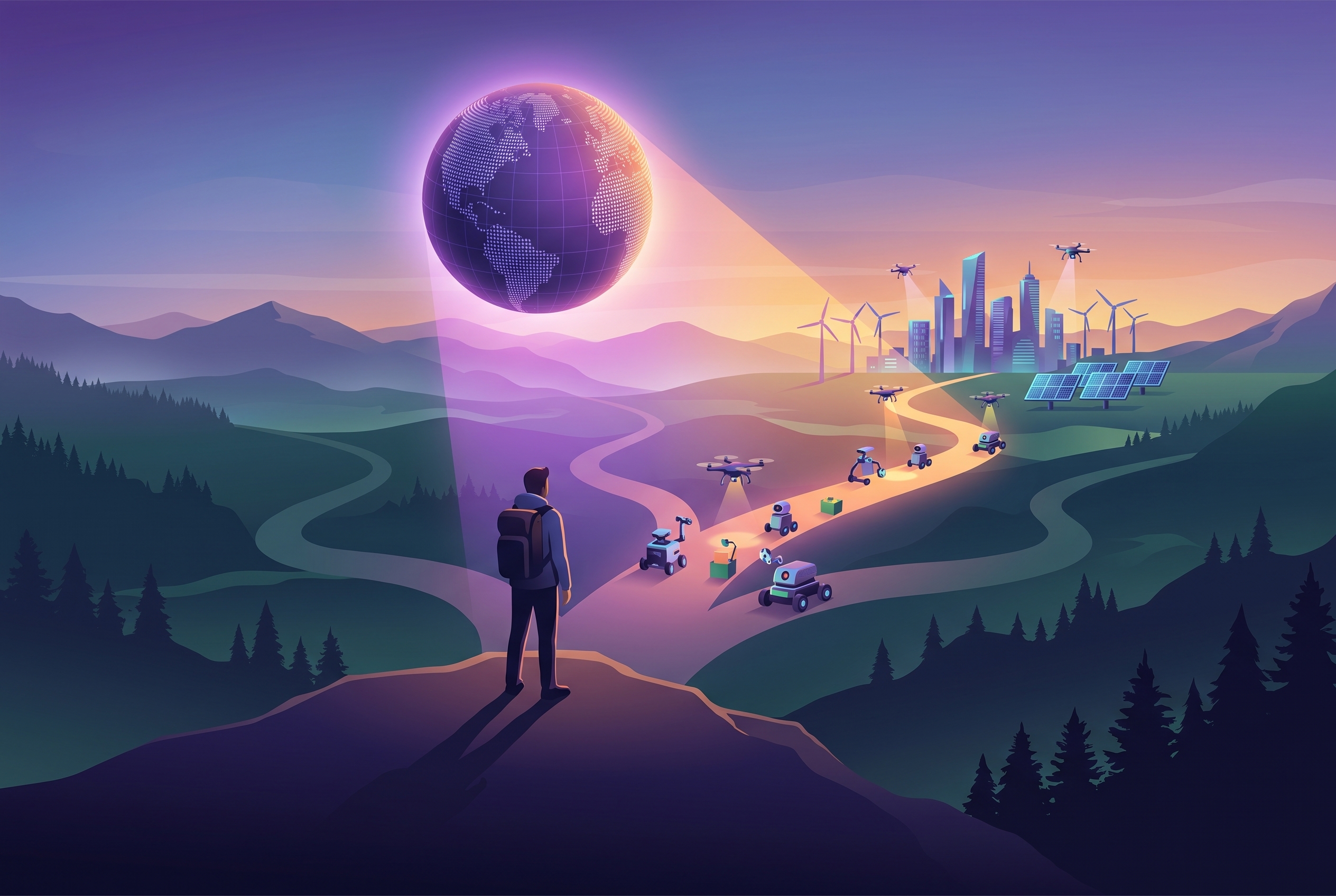 Cover illustration for “Risks of Algorithmic Bias in AI Venture Decisions”