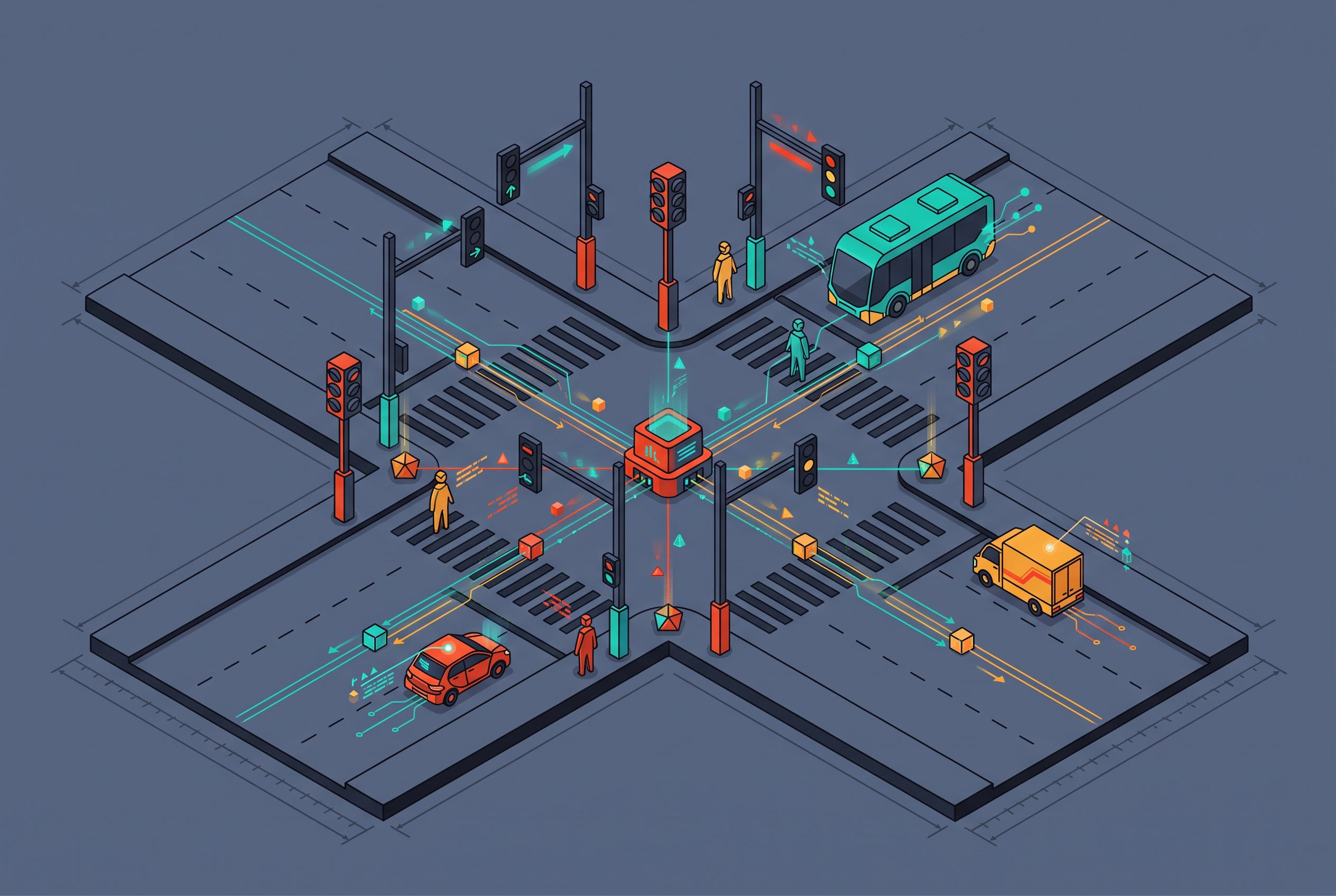 Cover illustration for “AI-Powered Traffic Management Systems in Cities”