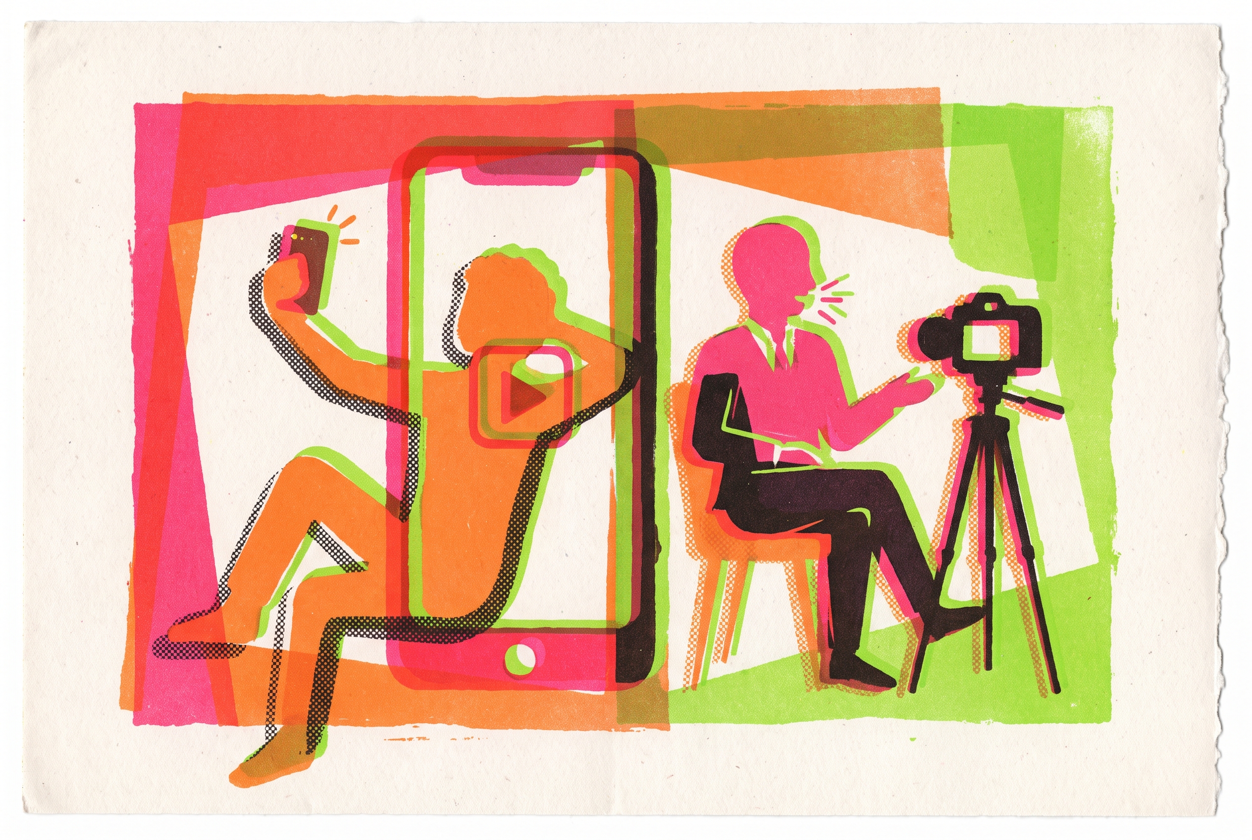 Cover illustration for “UGC vs Founder-Led Video Ads on TikTok”