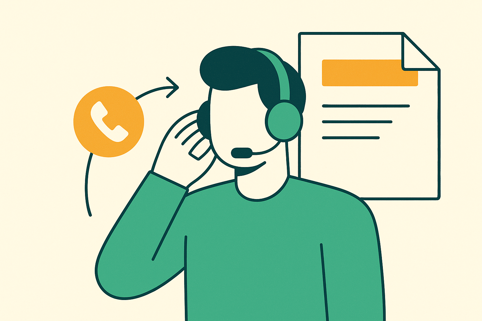 Cover illustration for “Outbound Call Script Structure for Cold Outreach”