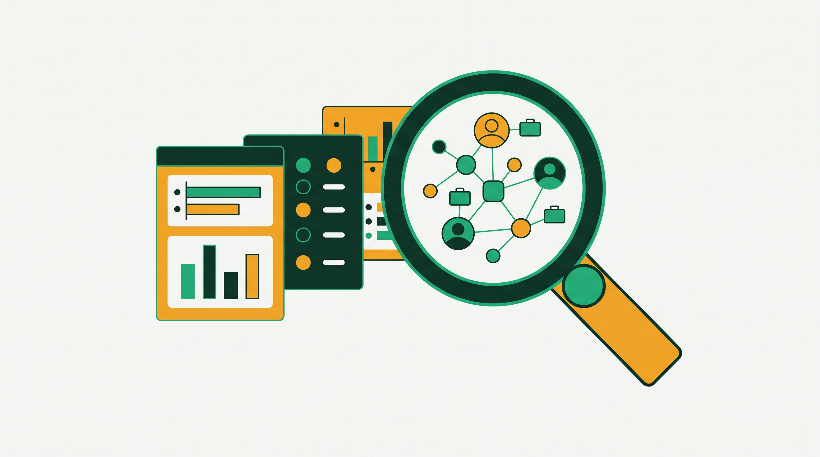 Cover illustration for “Sales Intelligence Platforms Compared for B2B Prospecting”