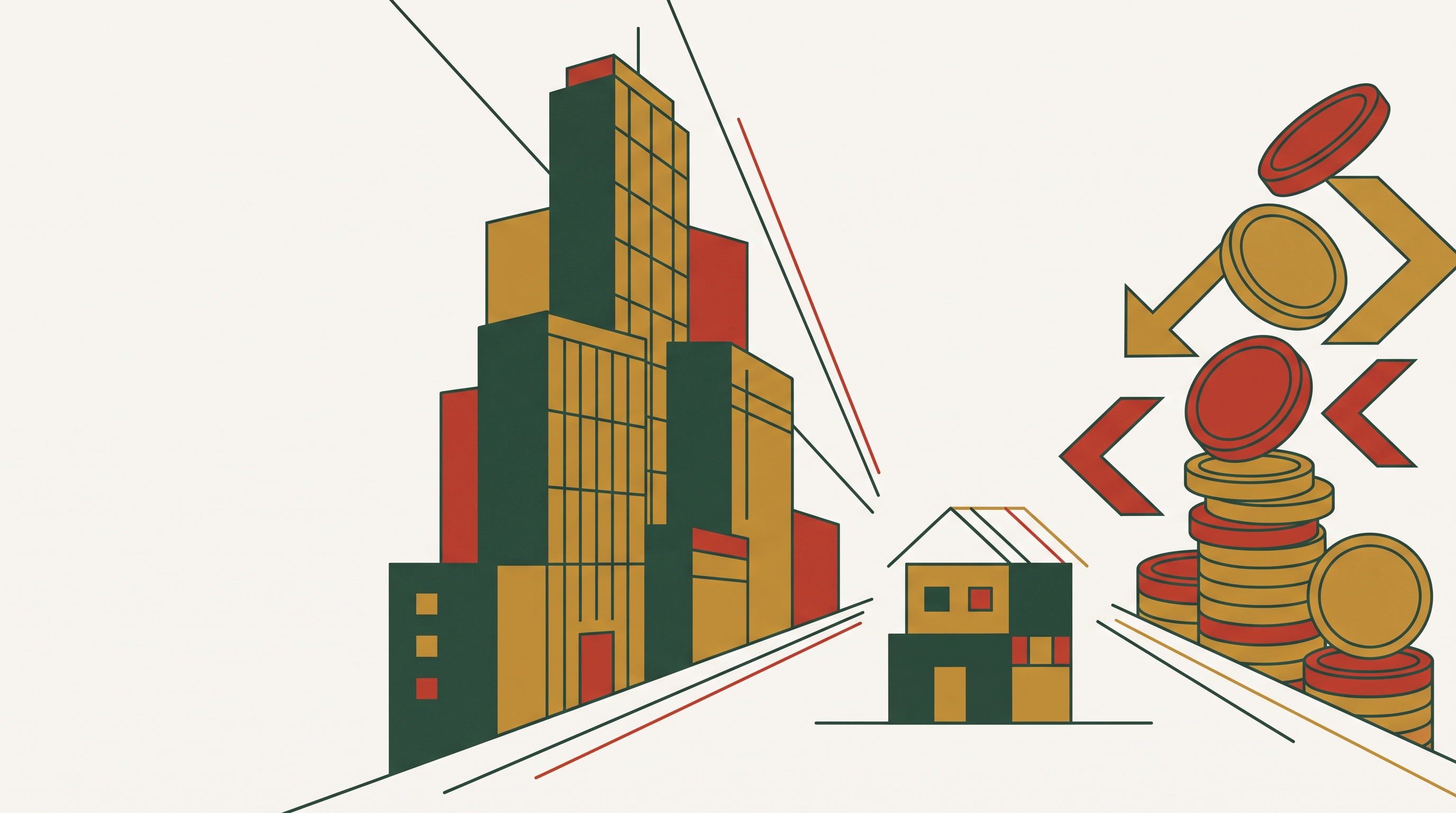 Cover illustration for “Strategic Buyers vs Private Equity for Sub-$50M Exits”