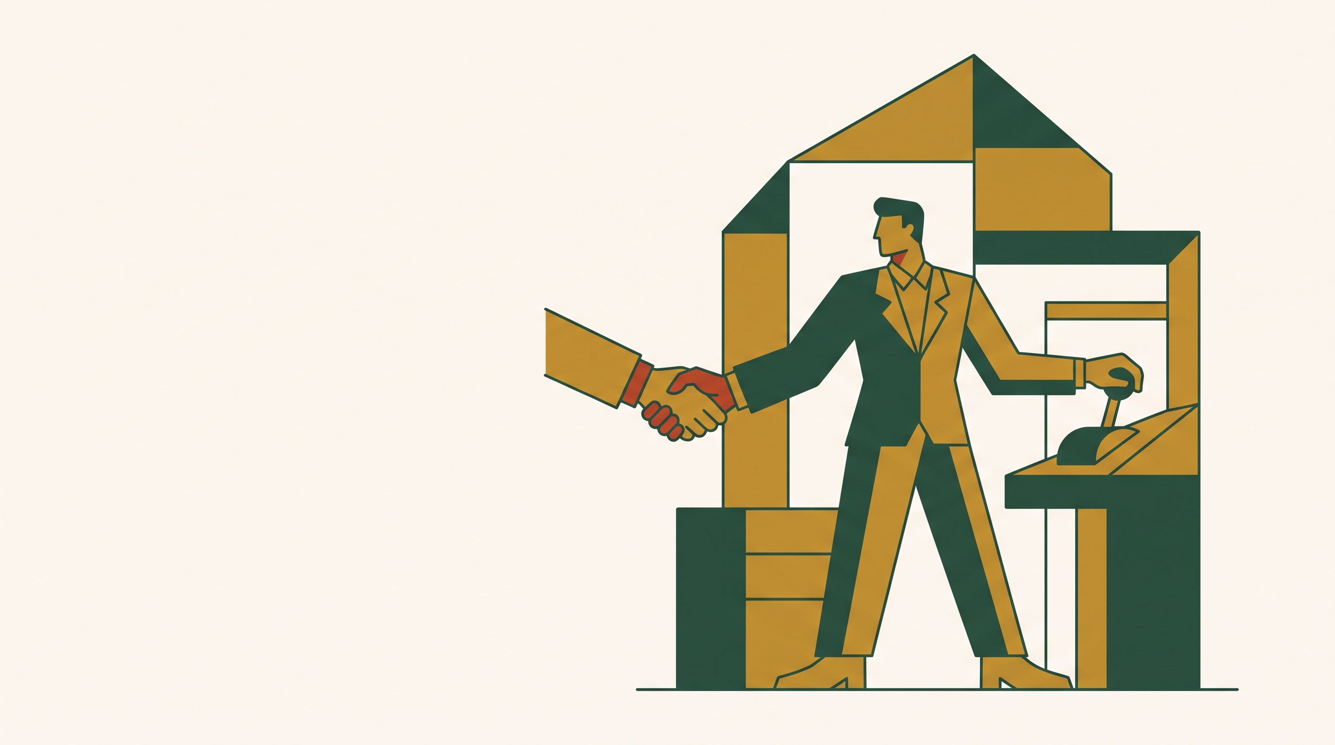 Cover illustration for “Founders Who Sold and Stayed as Operators Post-Close”