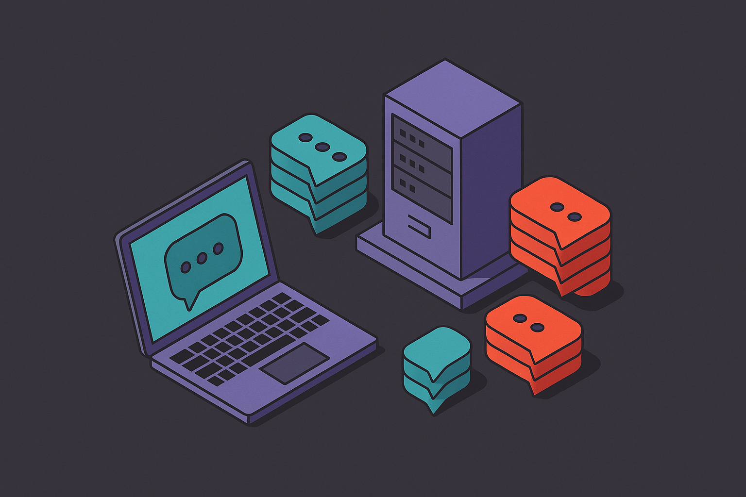 Cover illustration for “What OpenAI, Google, Anthropic, and Meta Do With Your Chats”