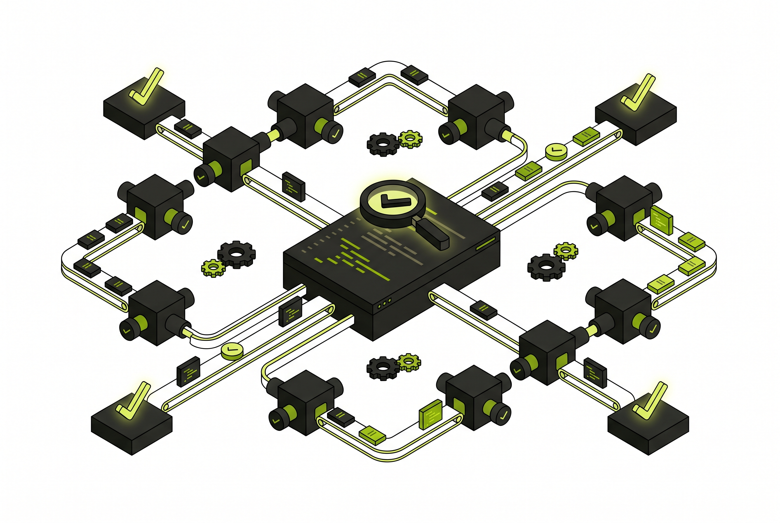 Cover illustration for “Automated Code Review Tools for Agentic Pipelines”