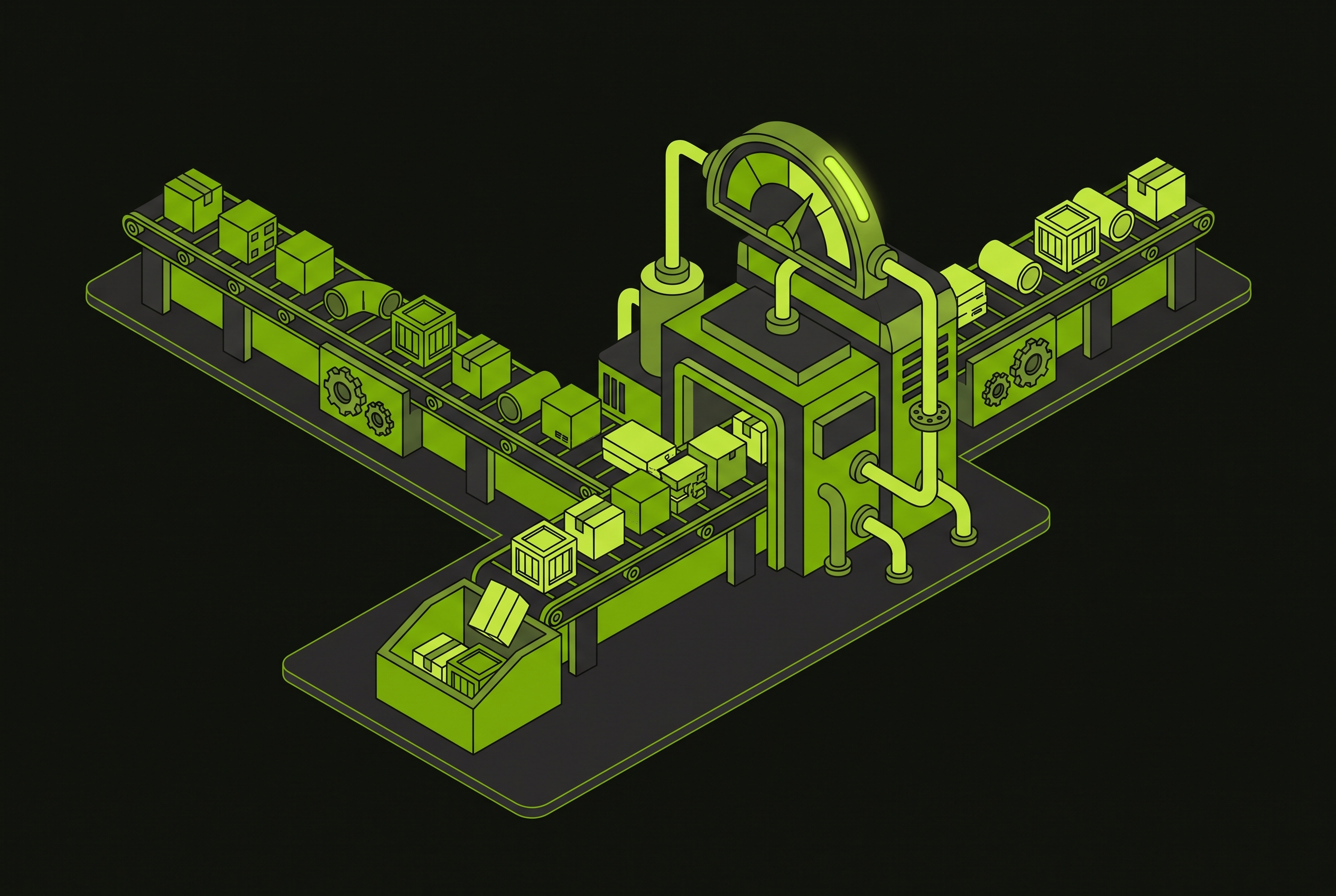 Cover illustration for “Merge Conflict Rates as a Software Factory Health Signal”