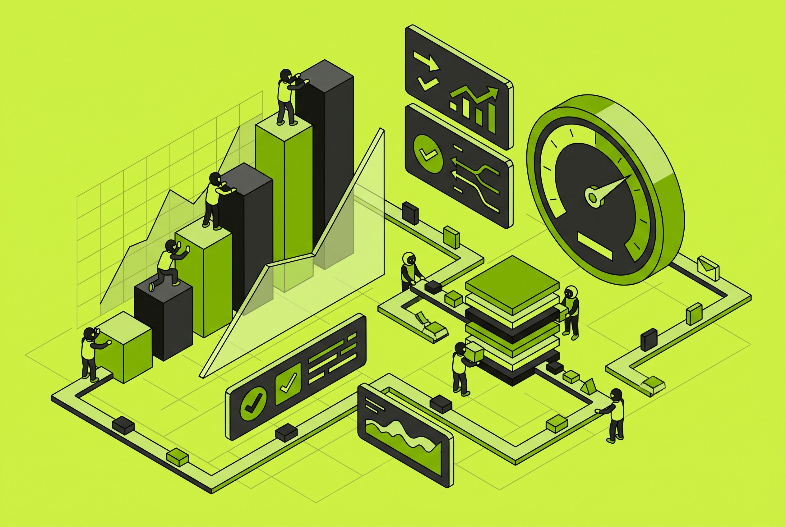 Cover illustration for “Engineering Velocity Metrics That Reflect Agent Contributions”