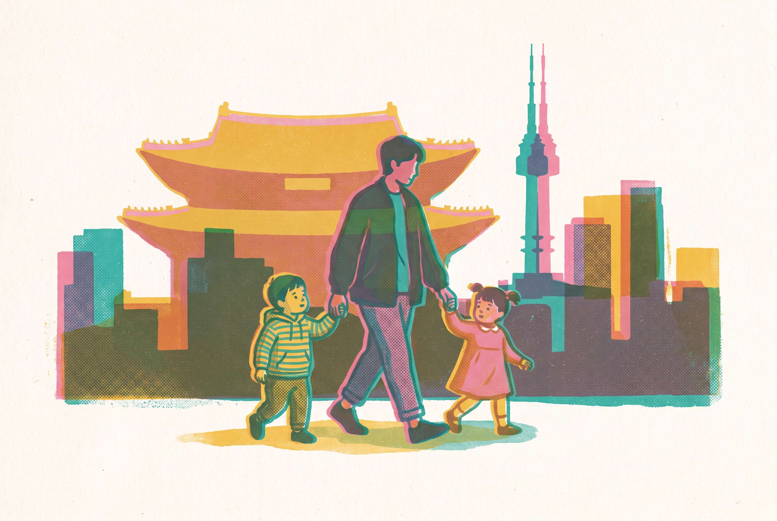Cover illustration for “Seoul With Kids Under Five”