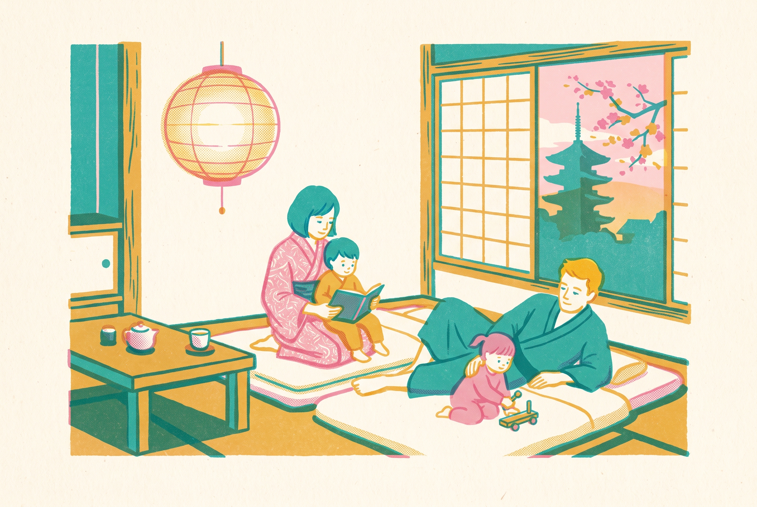 Cover illustration for “Best Family Hotels in Kyoto for Young Kids”