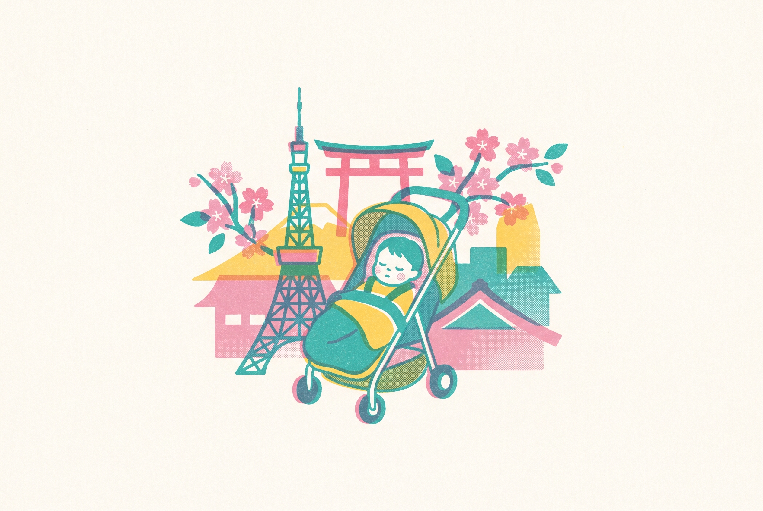 Cover illustration for “Nap-Friendly Tokyo Itinerary for Toddlers”