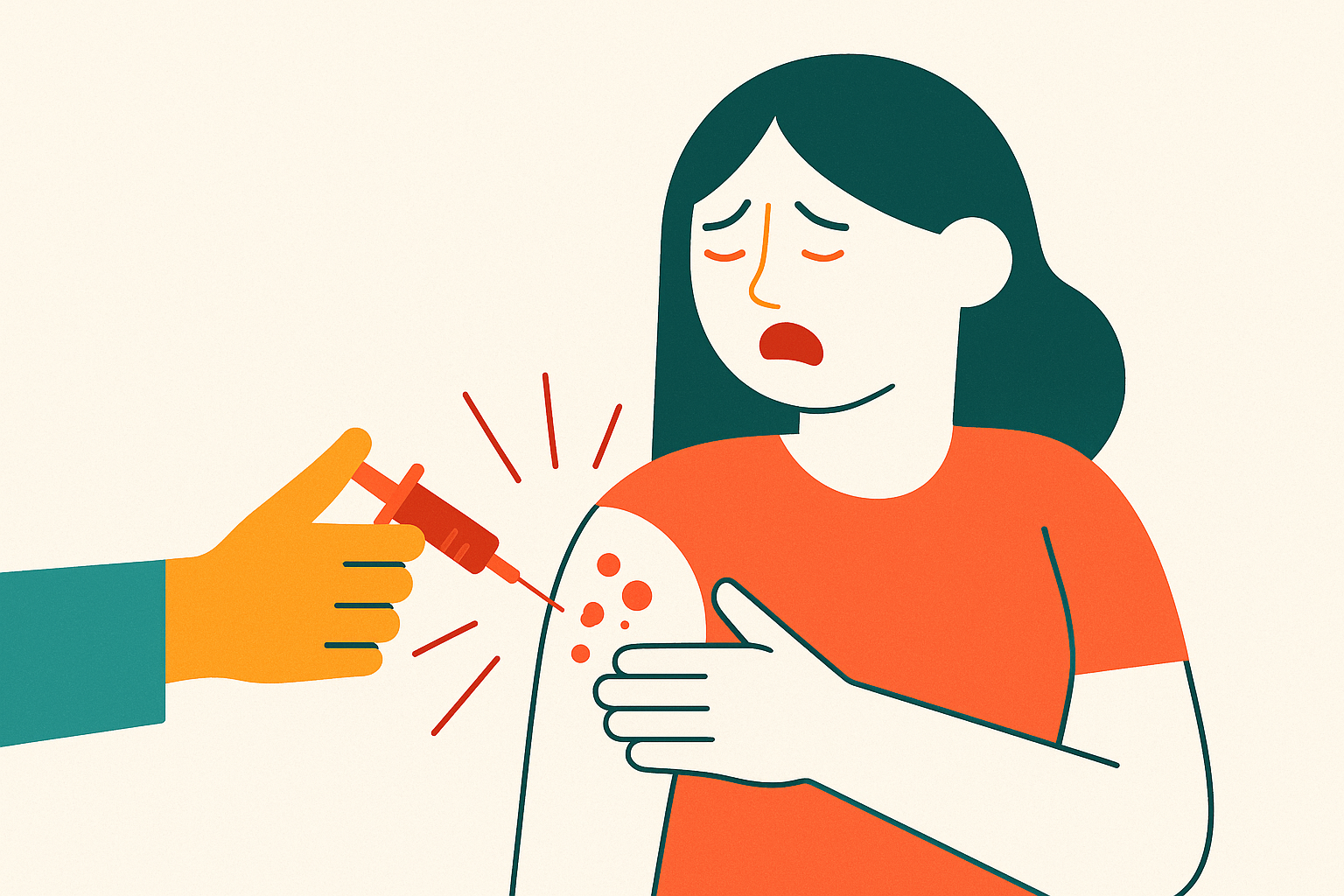 Cover illustration for “Allergy Shot Reaction Severity and When to Seek Care”